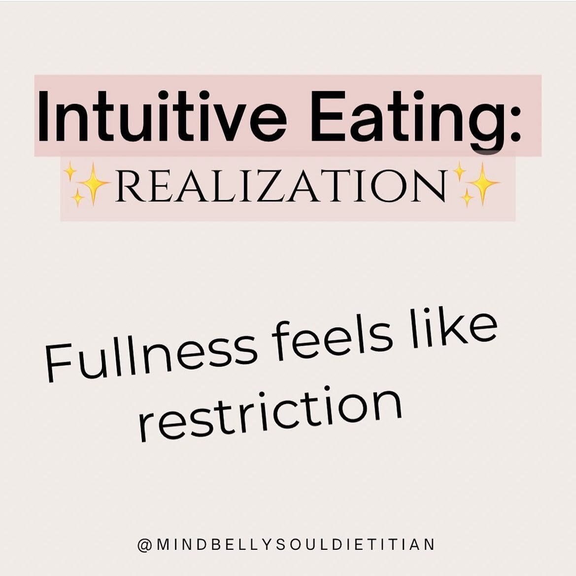 What comes up for you when you begin to notice you&rsquo;re full? 

Are you DEEPLY SADDENED when all of a sudden fullness kicks in and you feel like the meal is supposed to end? 

This is DEEPLY UPSETTING. 

This FEELS like restriction. 

This FEELS 