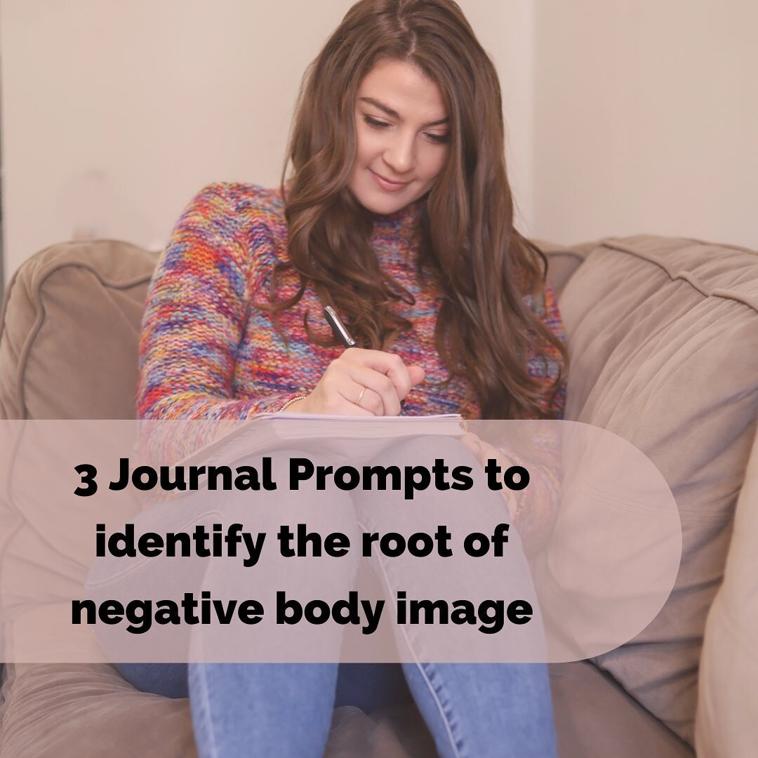 Which of these questions hit home for you? Let me know in the comments! 

Journaling can be one of the best ways to get to the root of where negative body image is coming from. 

Maybe you experienced body shame from a young age because of someone's 