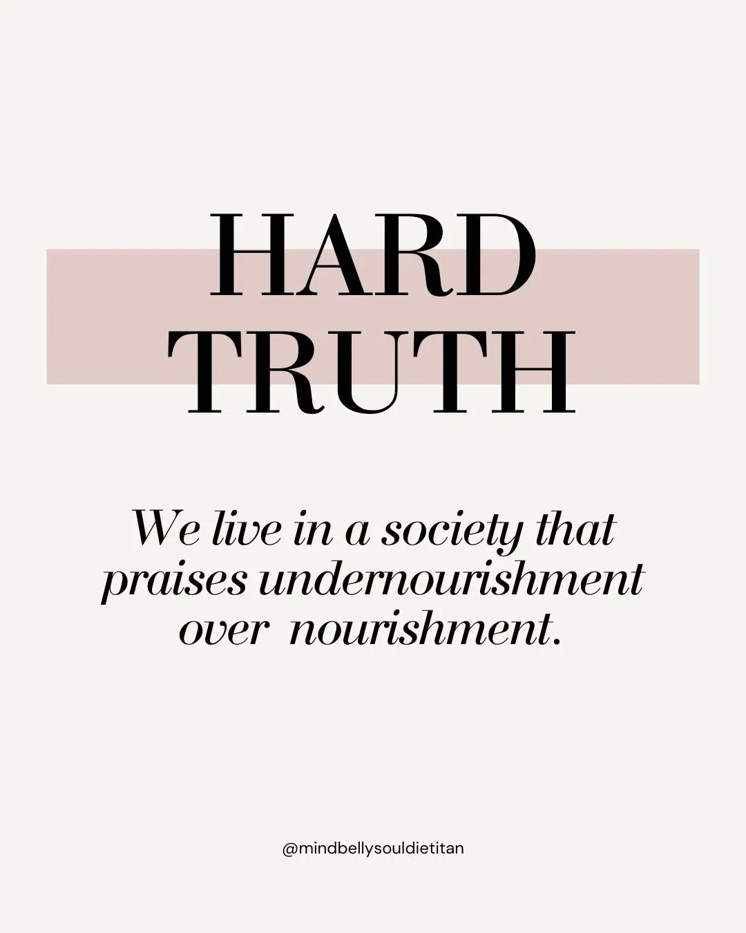 We live in a culture that often celebrates behaviors that disconnect us from our bodies.

Ignoring hunger is praised as discipline.
Suppressing appetite is marketed as wellness.
Restricting food is often viewed as commitment.
Yet eating enough, enjoy