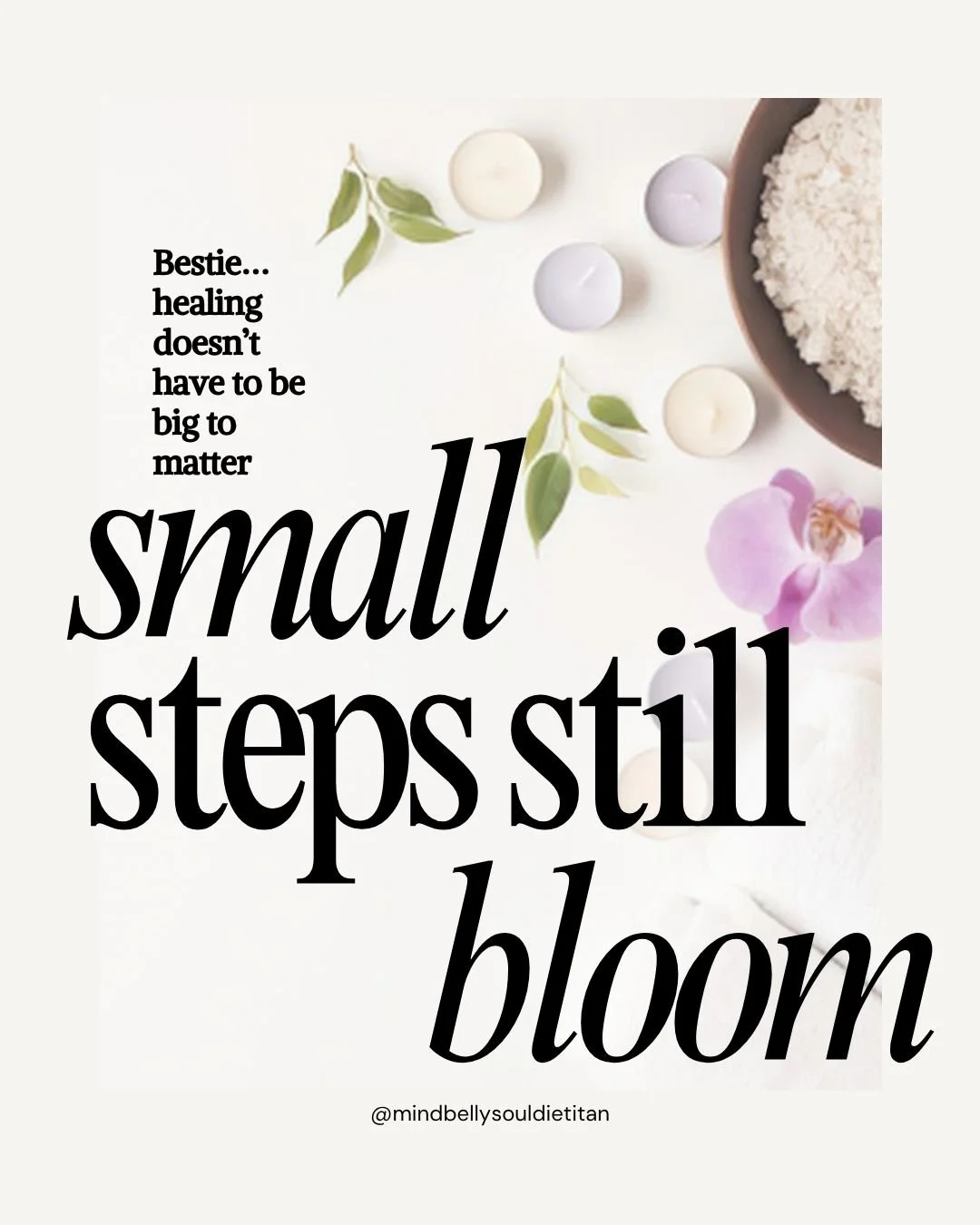 Spring has this quiet way of reminding us that growth doesn&rsquo;t have to be loud to be meaningful.

Healing your relationship with food and your body isn&rsquo;t about waking up one day and suddenly loving everything about yourself.

It&rsquo;s ab
