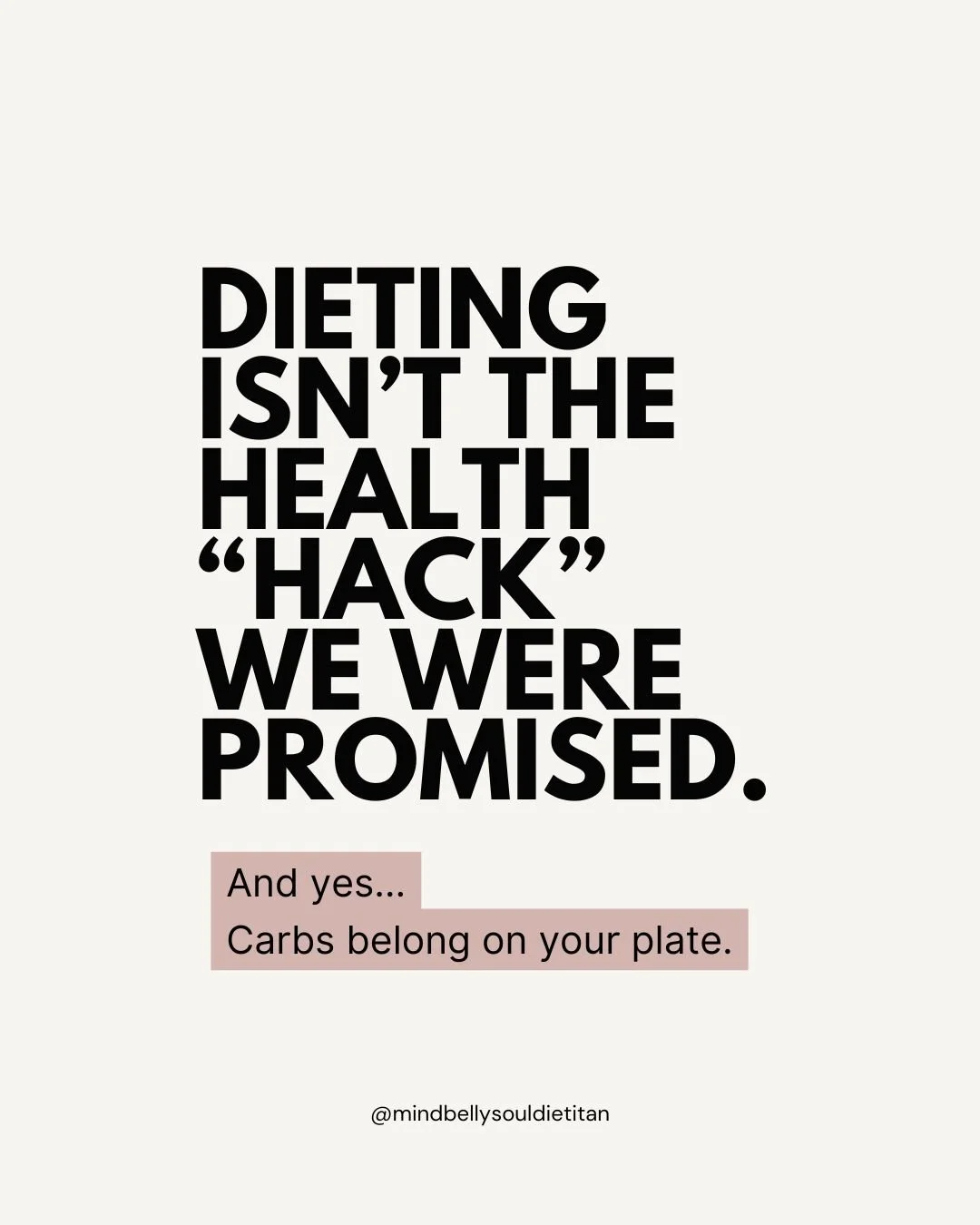 Y'ALL&hellip;CARBS ARE NOT THE ENEMY.

Diet culture loves a villain.
One year it's fat.
Then it's carbs.
Then it's sugar.
Then it's seed oils.
Then it's whatever food the wellness industry has decided is &ldquo;toxic&rdquo; this week.

And when we're