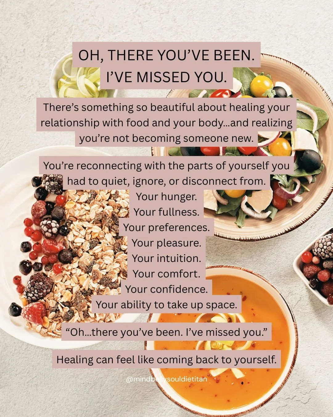 There may come a moment in your healing journey when you realize: Wait&hellip;I remember her.
 
The version of you who knew what she liked.
 
Who could eat without analyzing every bite.
Who could notice hunger without immediately questioning it.
Who 