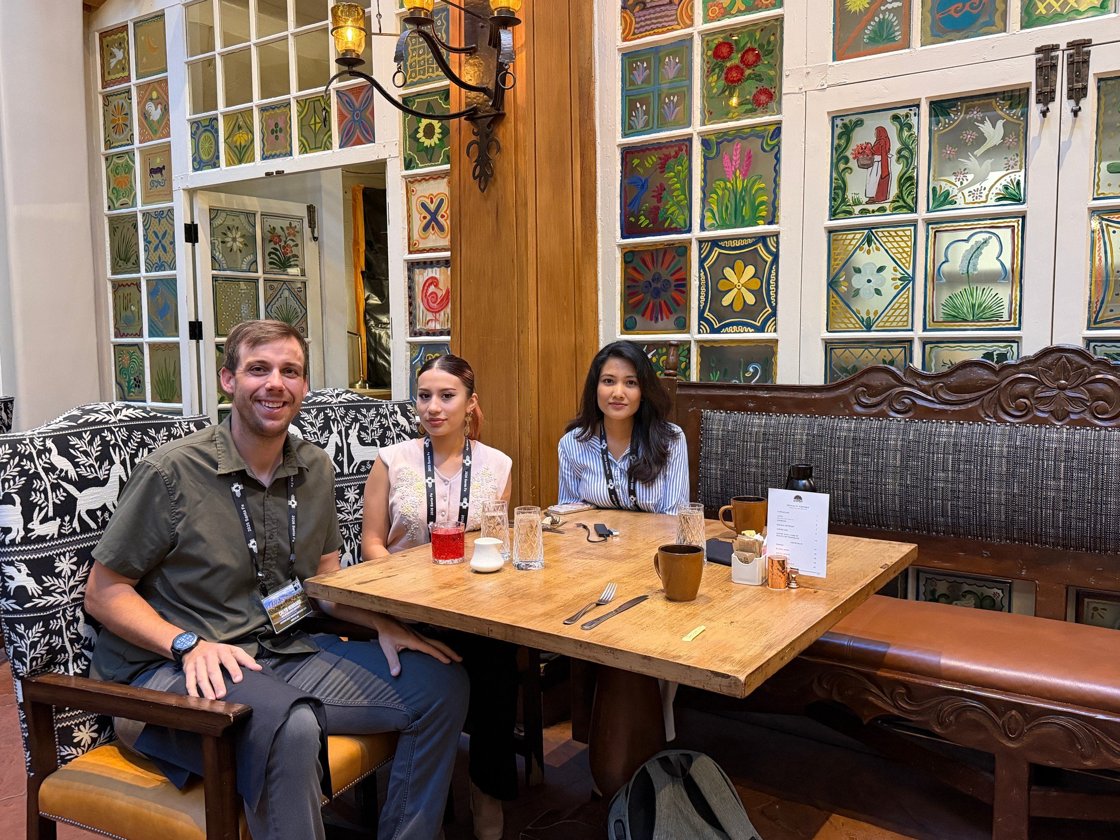 Alexis, Isha, and Dr. Hubbard at the Livestock Insect Workers Conference in Santa Fe, 2025.