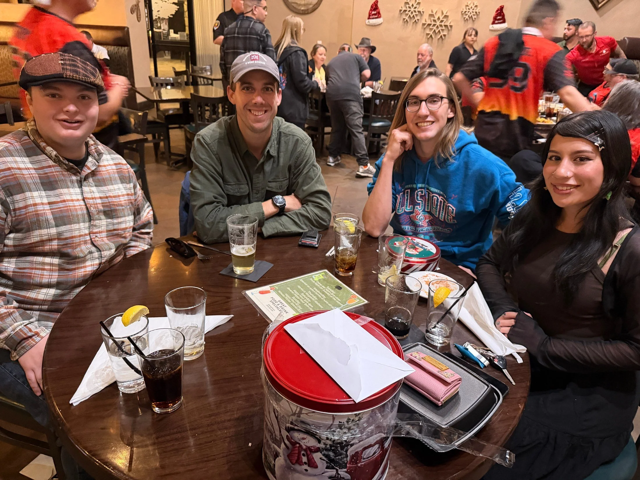 NMSU lab Christmas party at the end of the fall 2025 semester.