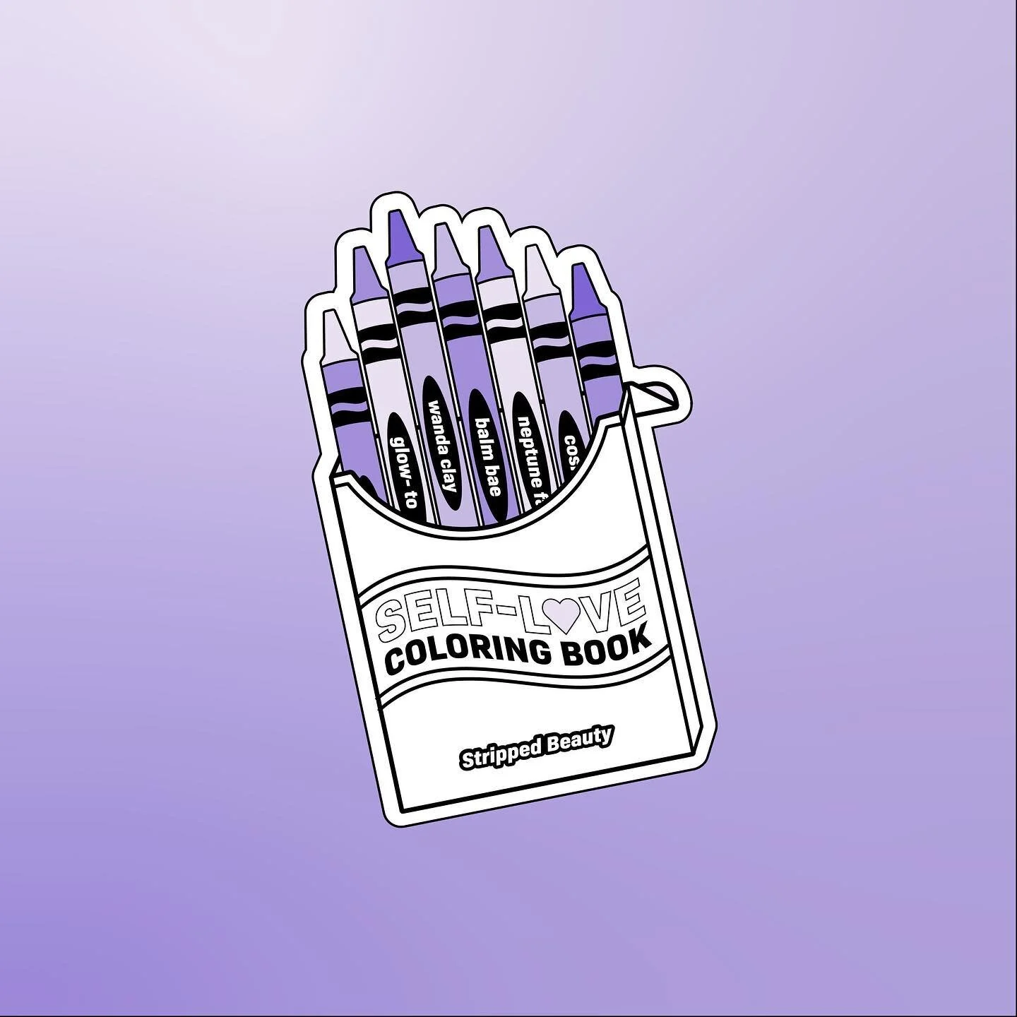 Sneak Peek! 🖍

Over the past few weeks I&rsquo;ve been designing &amp; collaborating on a coloring book for @strippedbeauty 💜

There are pages of self-love illustrations &amp; puzzles designed to be colored in! Truly such a dream project! ☁️✨☁️

Ex