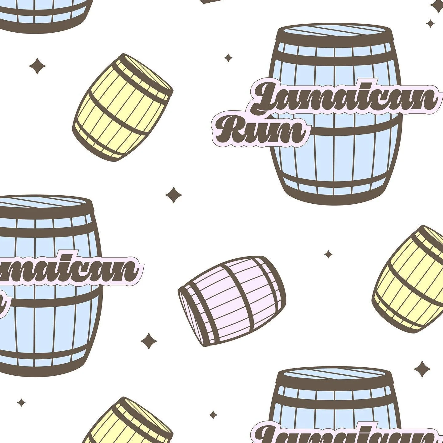 Boozy Pattern ft. Barrel Aged Rum🧉

This illustration was created for a syrup flavoring company

It will soon be distributed to coffee shops as a unique option for flavoring ☕️☕️