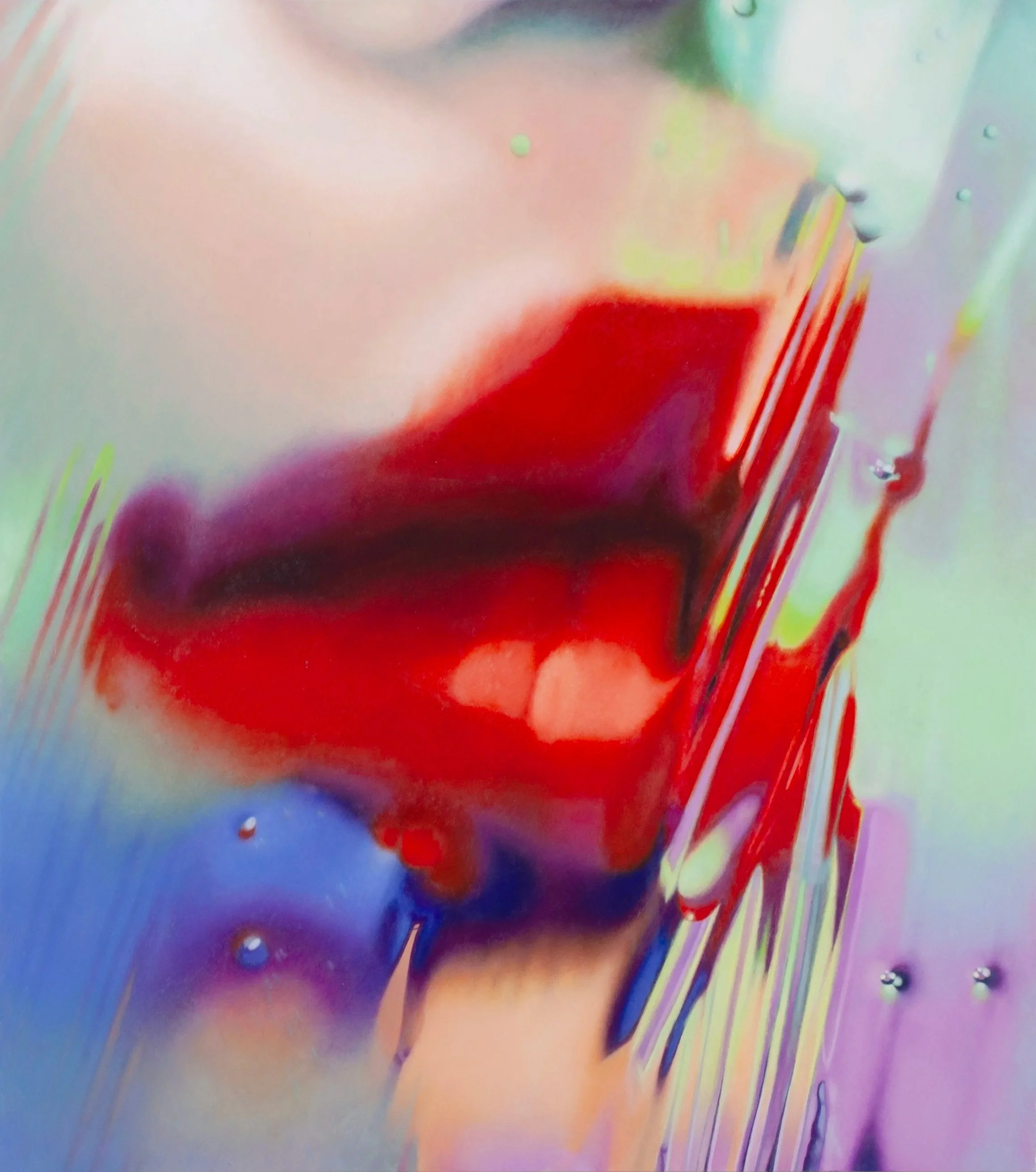Murmur, 2026, Enamel on Metal, 40 x 36 inches
