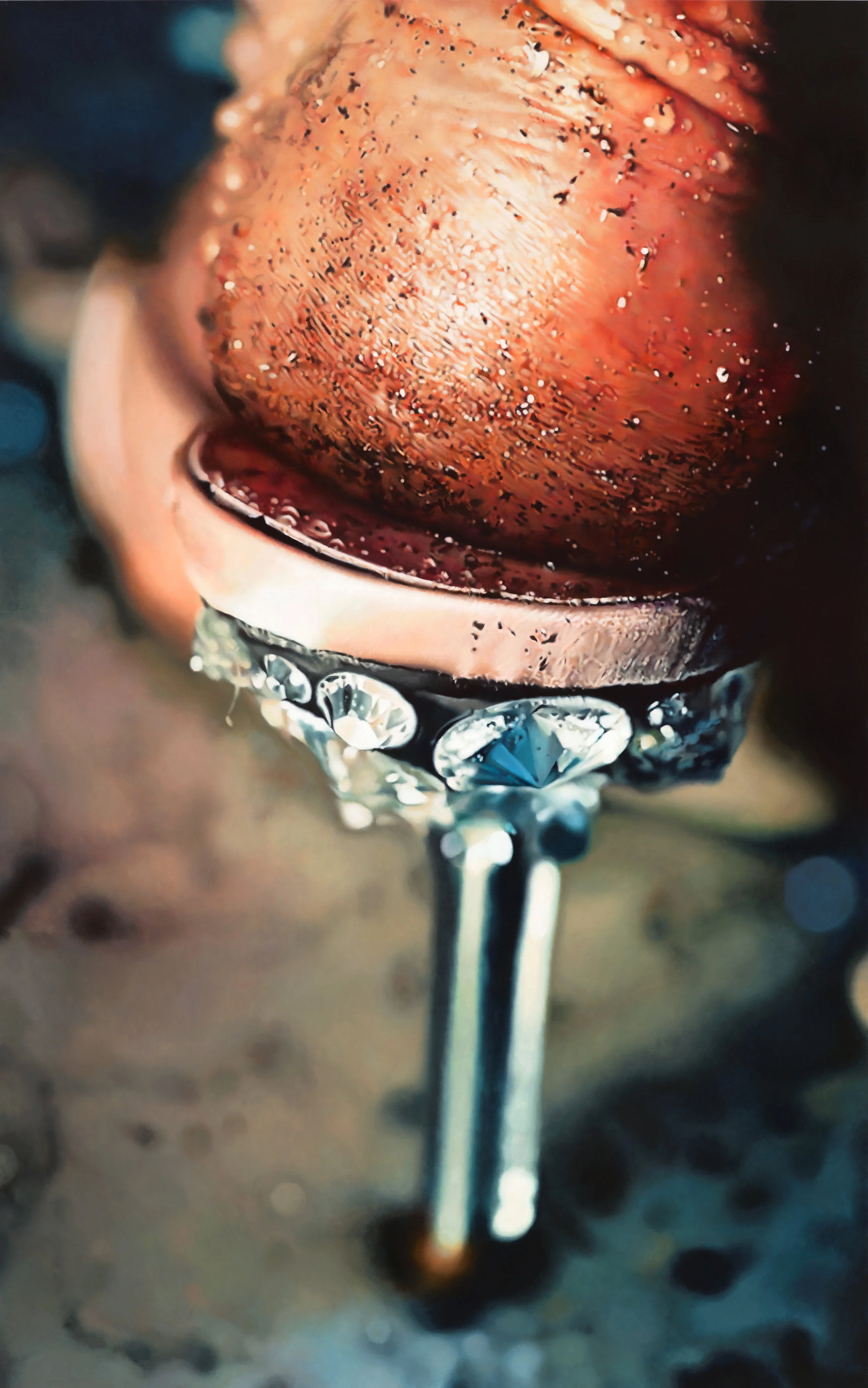 Spiked, 2008, Enamel on Metal, 96 x 60 inches