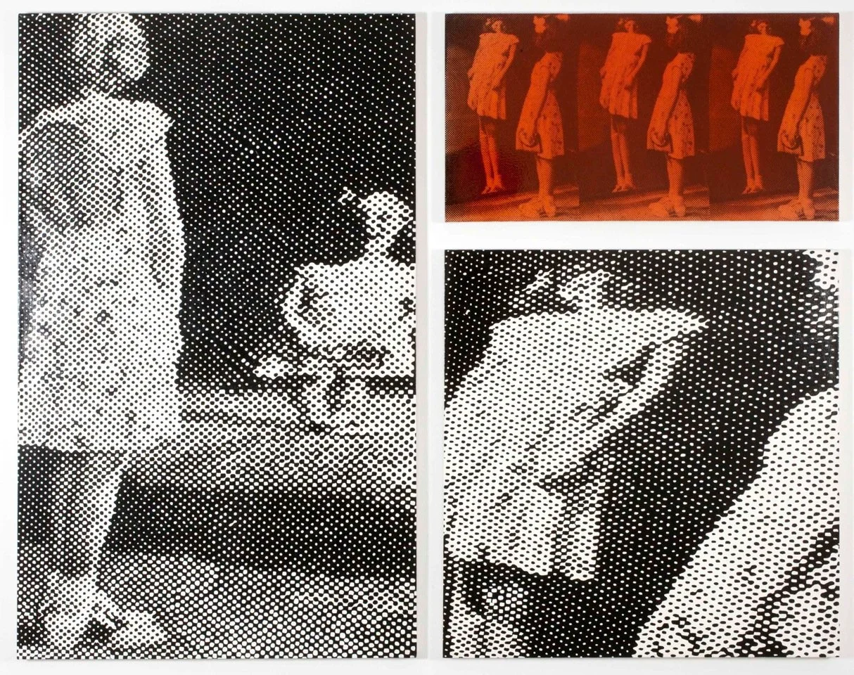 Little Girls #1, 1986, Enamel on Canvas, 3 panels, 86 x 68 inches