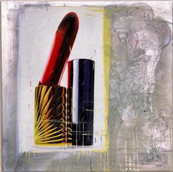 Rouge Baiser, 1994, Enamel on Metal, 48 x 36 inches