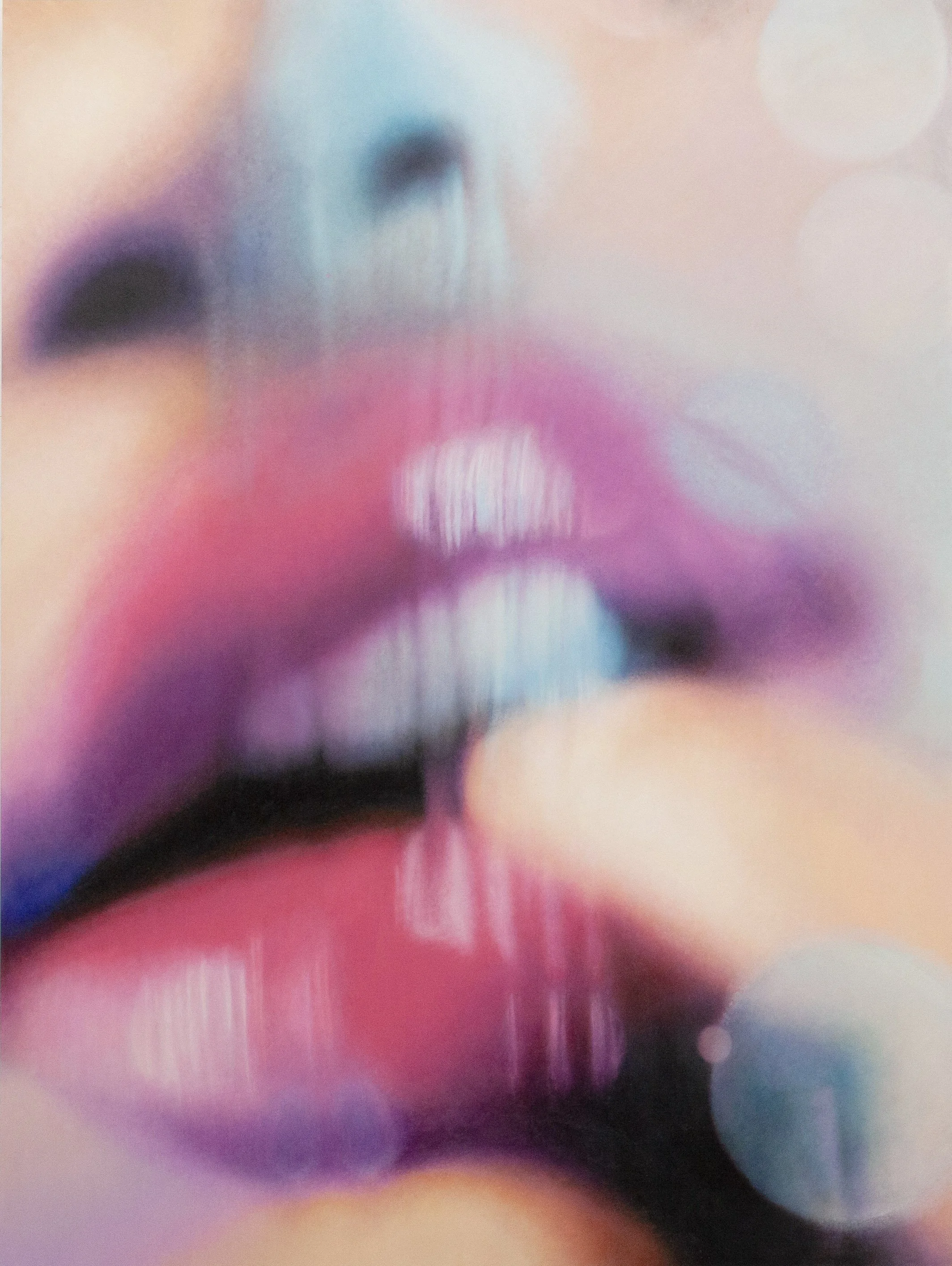 Doubts, 2026, Enamel on Metal, 36 x 48 inches