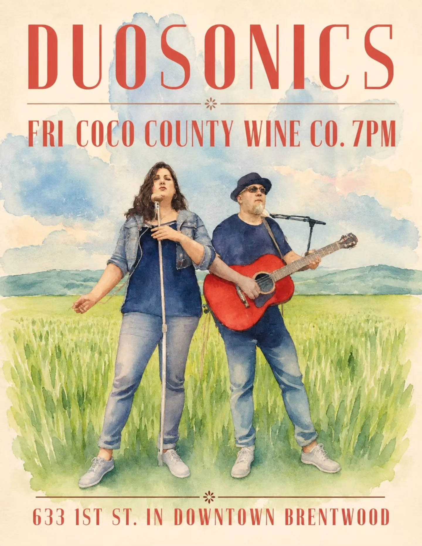 Kick off the weekend with the right Vibes at @cocowineco in @downtownbrentwood

@duo_sonics will be playing 7 PM - 10 PM
633 1st St.

No cover
21+/over

#winebar #CoCoWineCo #brentwoodca #brentwood94513 #livemusic music