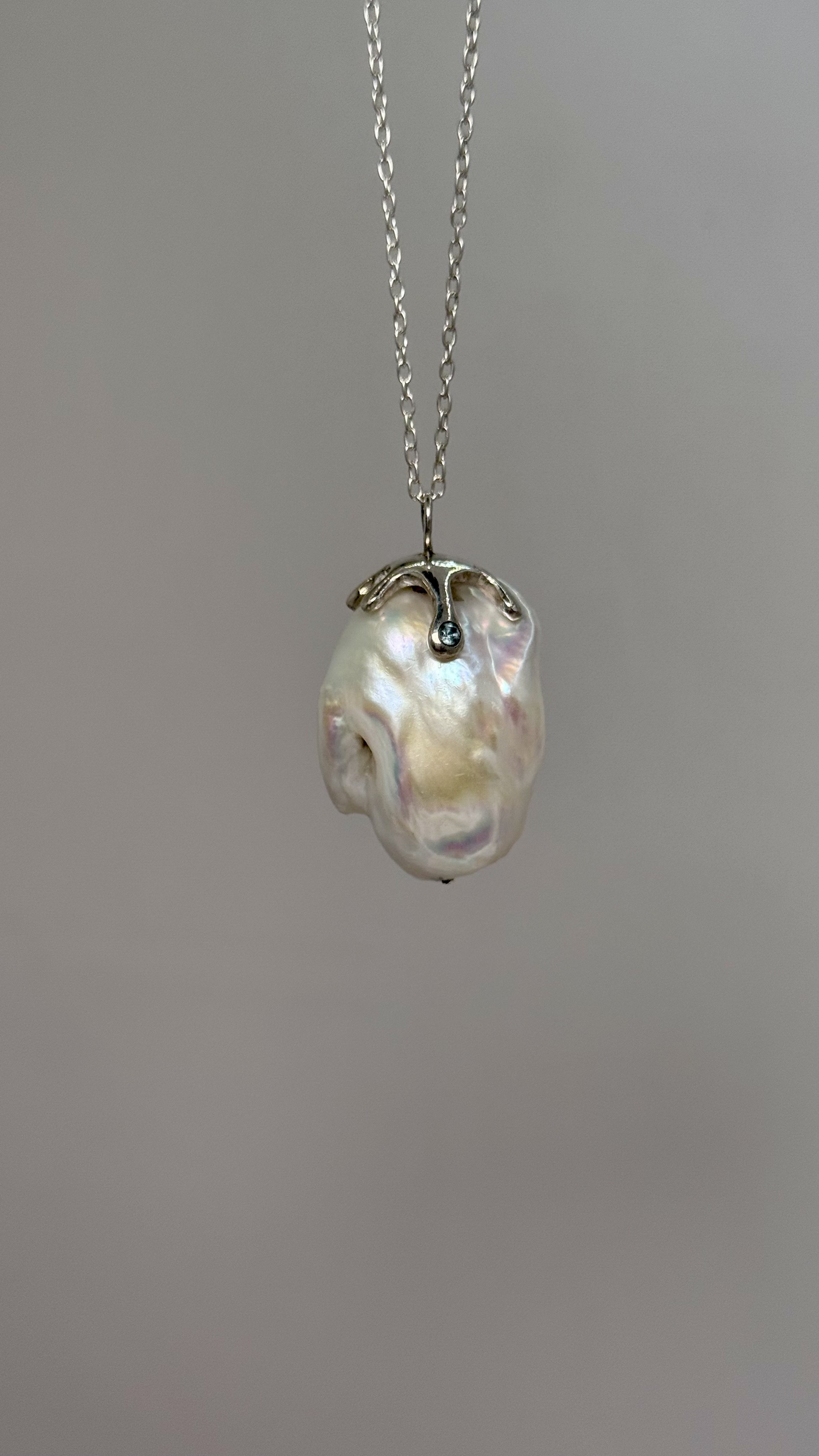 Perola Vintage Pearl Sterling Silver Necklace