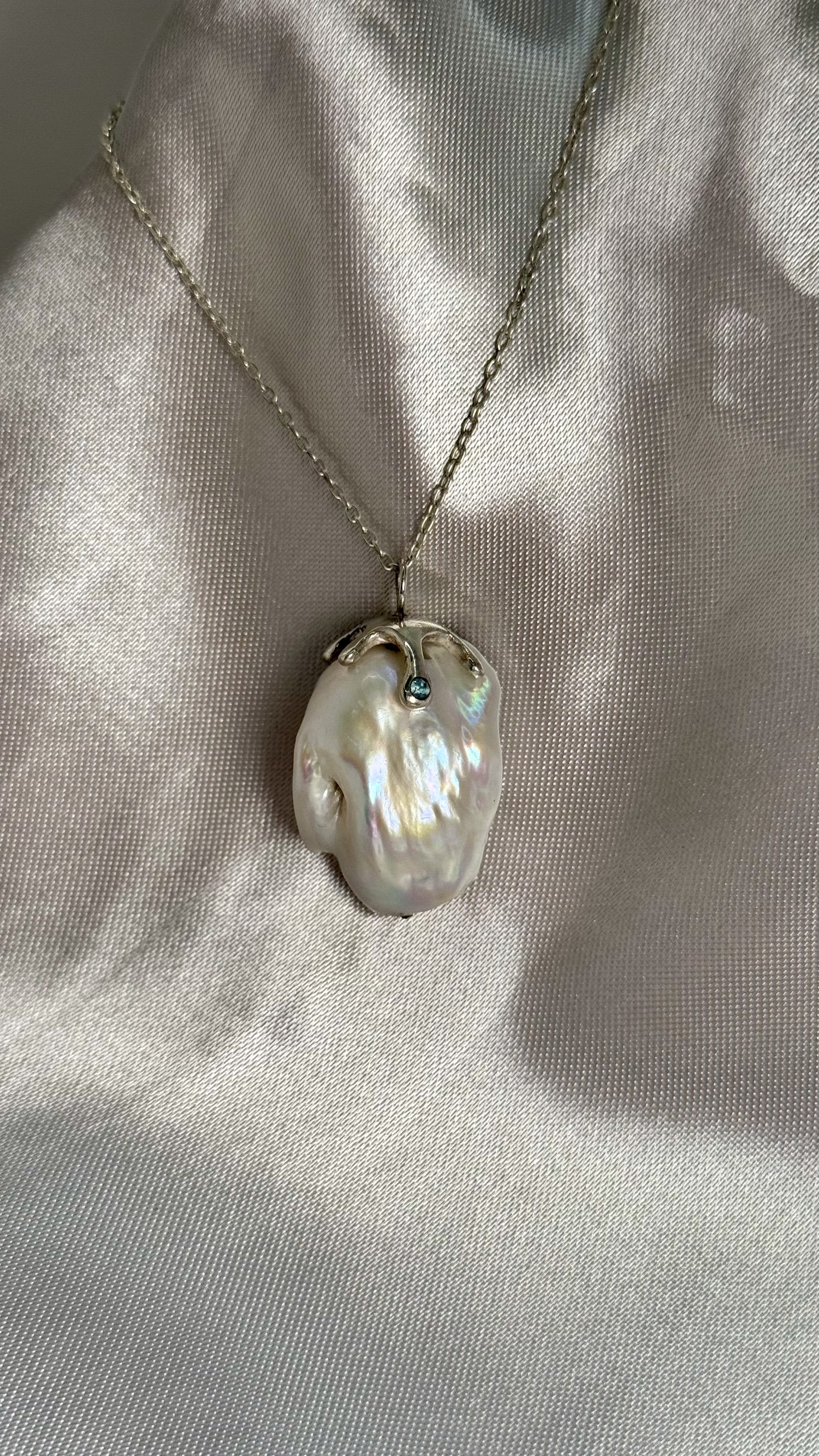 Perola Vintage Pearl Sterling Silver Necklace