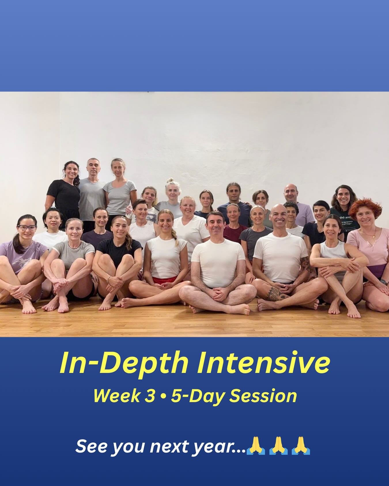 Going even deeper into the depths of yoga was the focus in the final week of the 3 week Intensive this August.  Looking forward to next August. 🙏