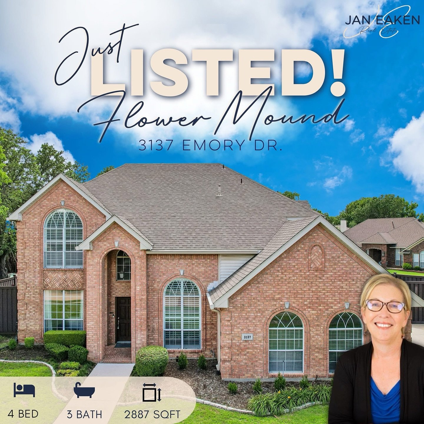 ✨ JUST LISTED IN FLOWER MOUND✨

Your private backyard retreat awaits! 🌴☀️ Situated on a large corner lot with NO HOA, this beautifully updated home features an incredible pool with a stone waterfall, a huge covered patio with outdoor kitchen, and sp