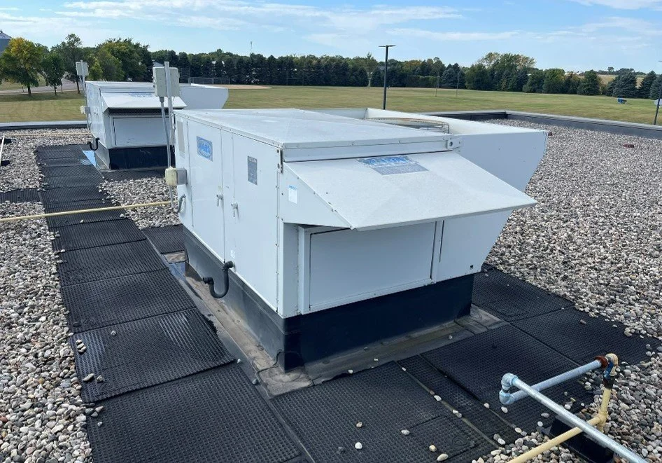 Air handling units at life-expectancy
