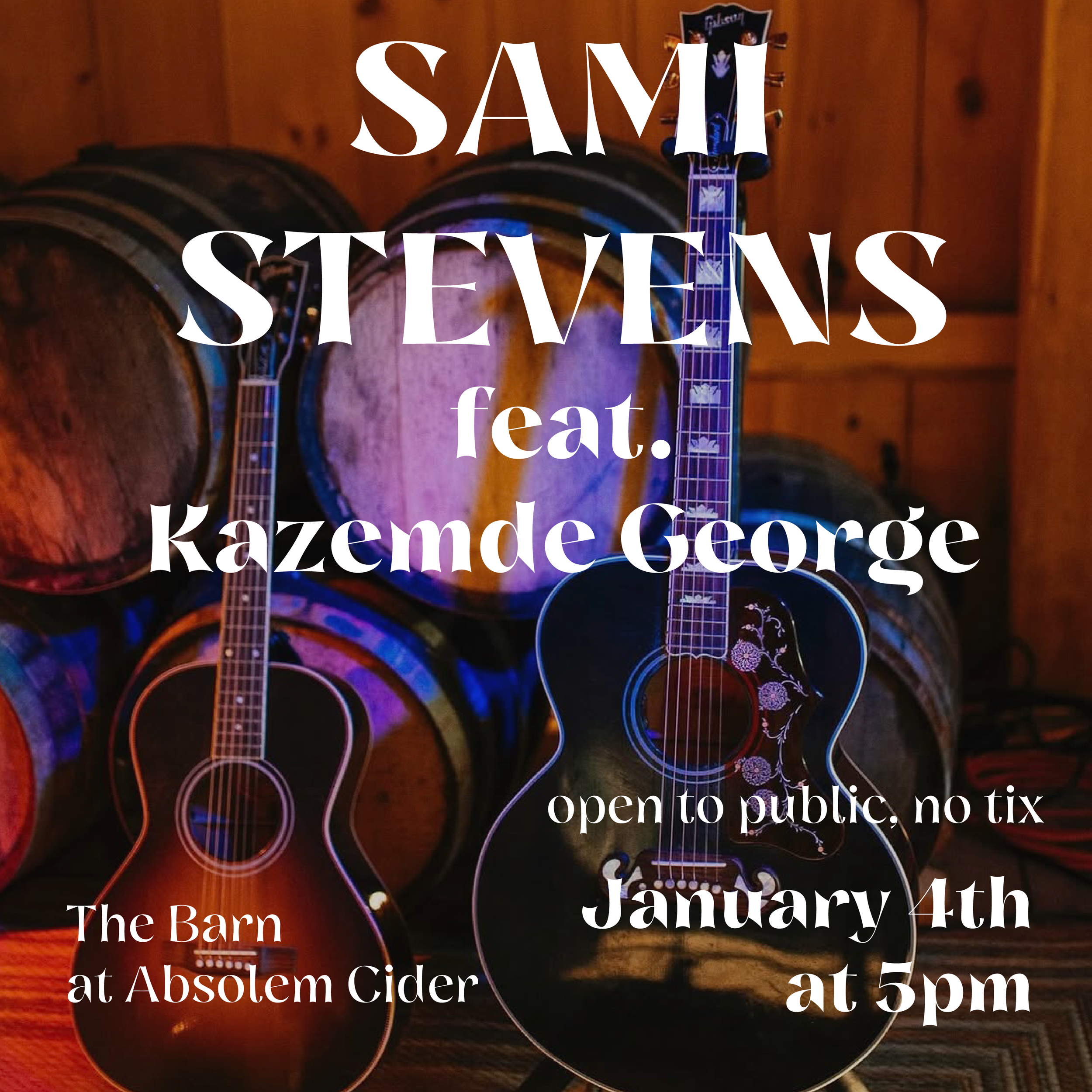 Barn Sessions: Sami Stevens & Kazemde George