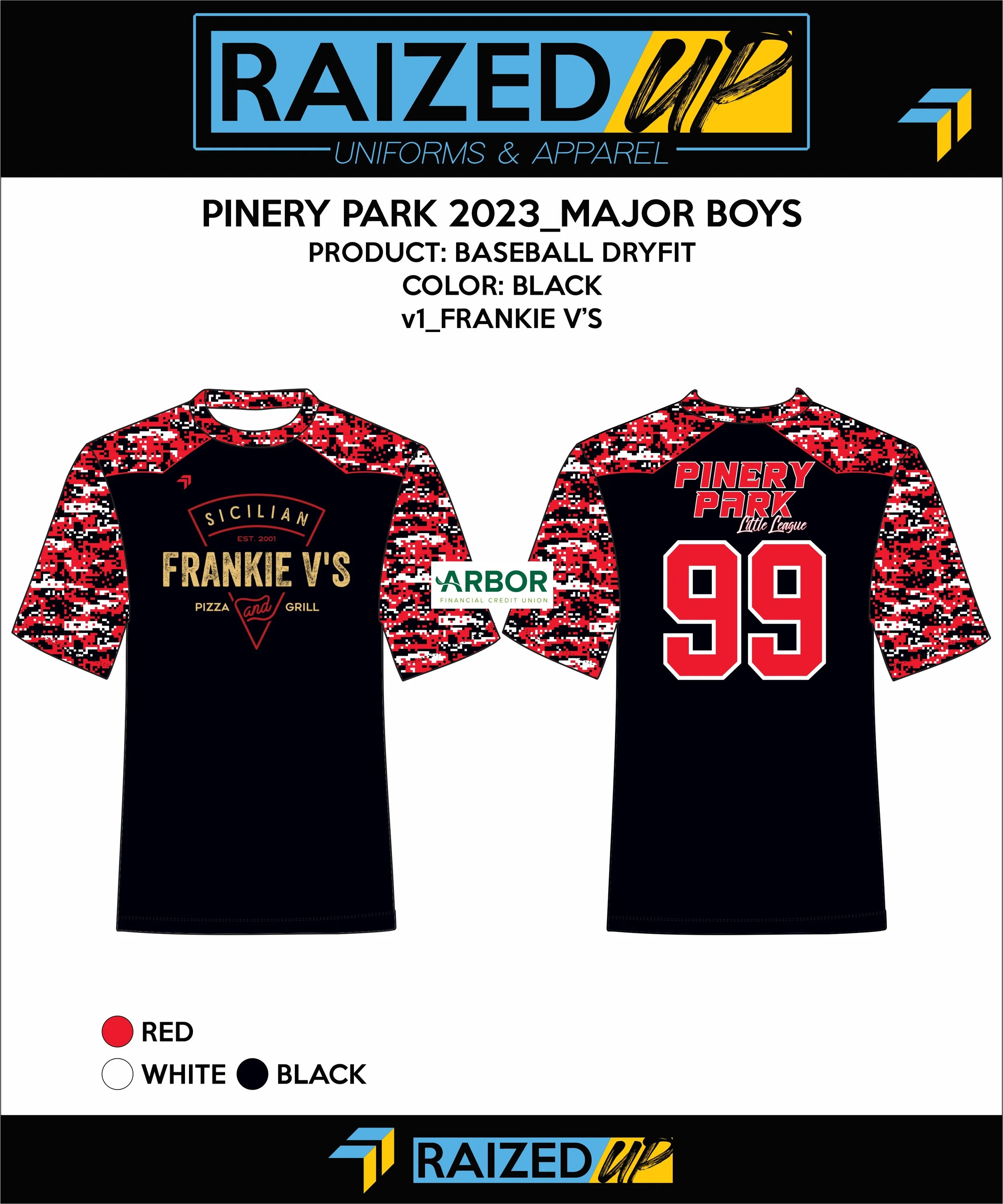 Pinery Park Major Boys (Frankie V's)