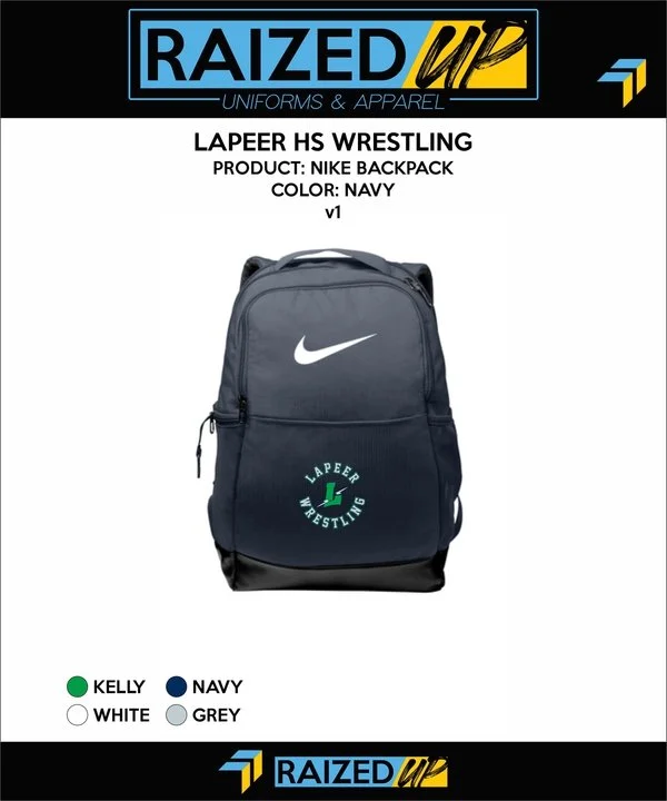 Lapeer Wrestling Nike Backpack
