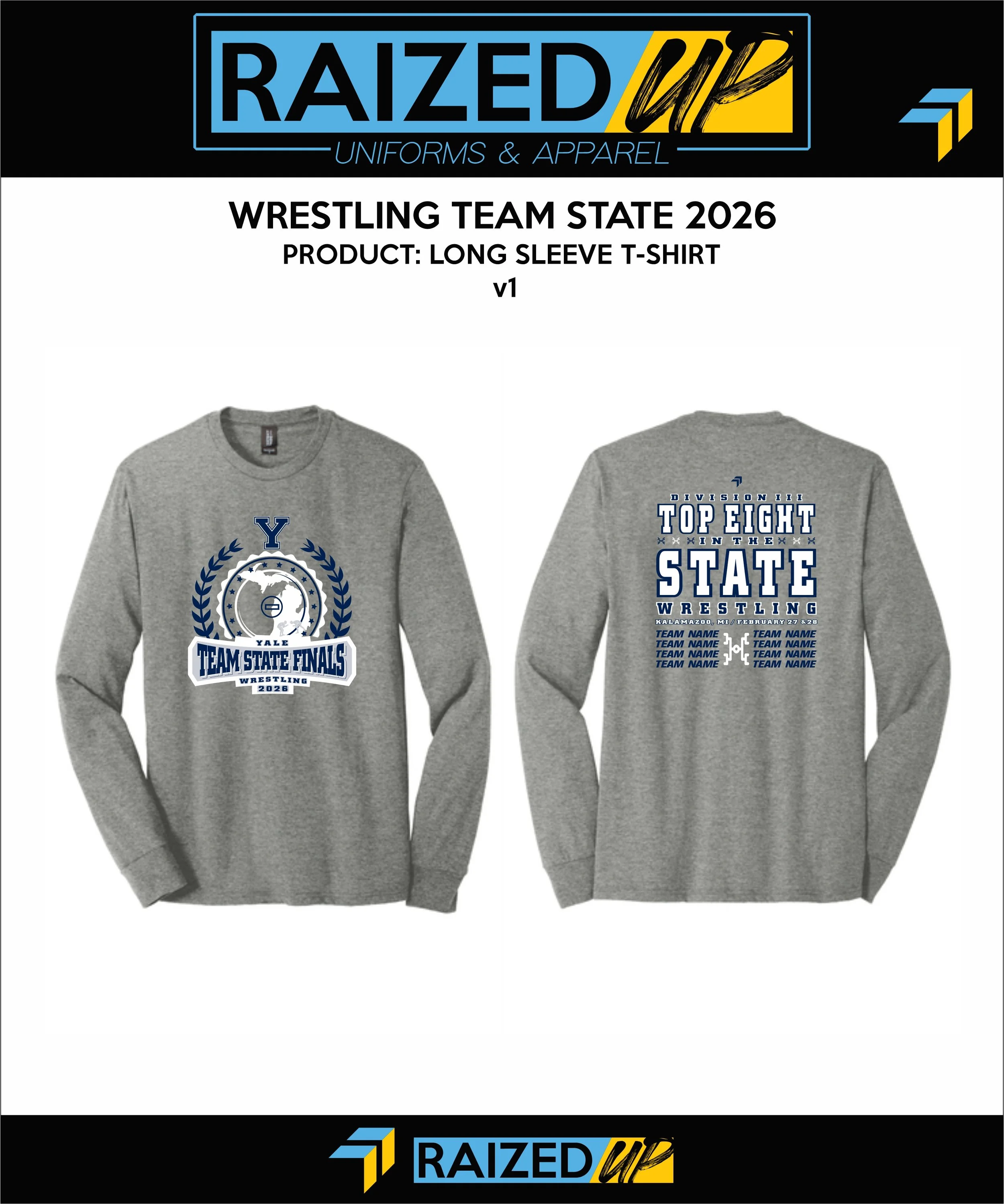 Yale Team State Long Sleeve Shirt