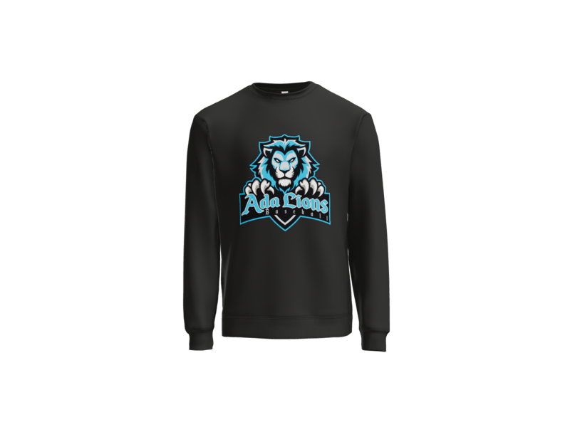 Ada Lions Baseball Lions Head Crewneck