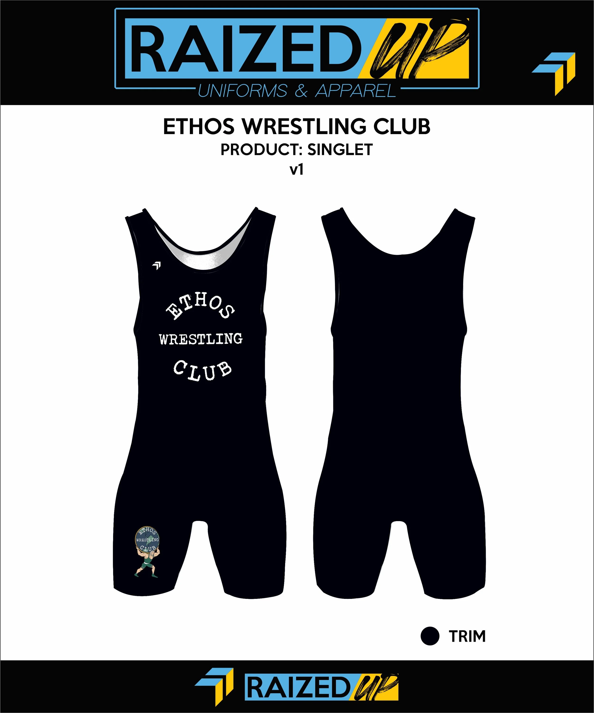 Ethos Wrestling Club Package (Singlet, 2 Shirts, Crewneck, and Hat)