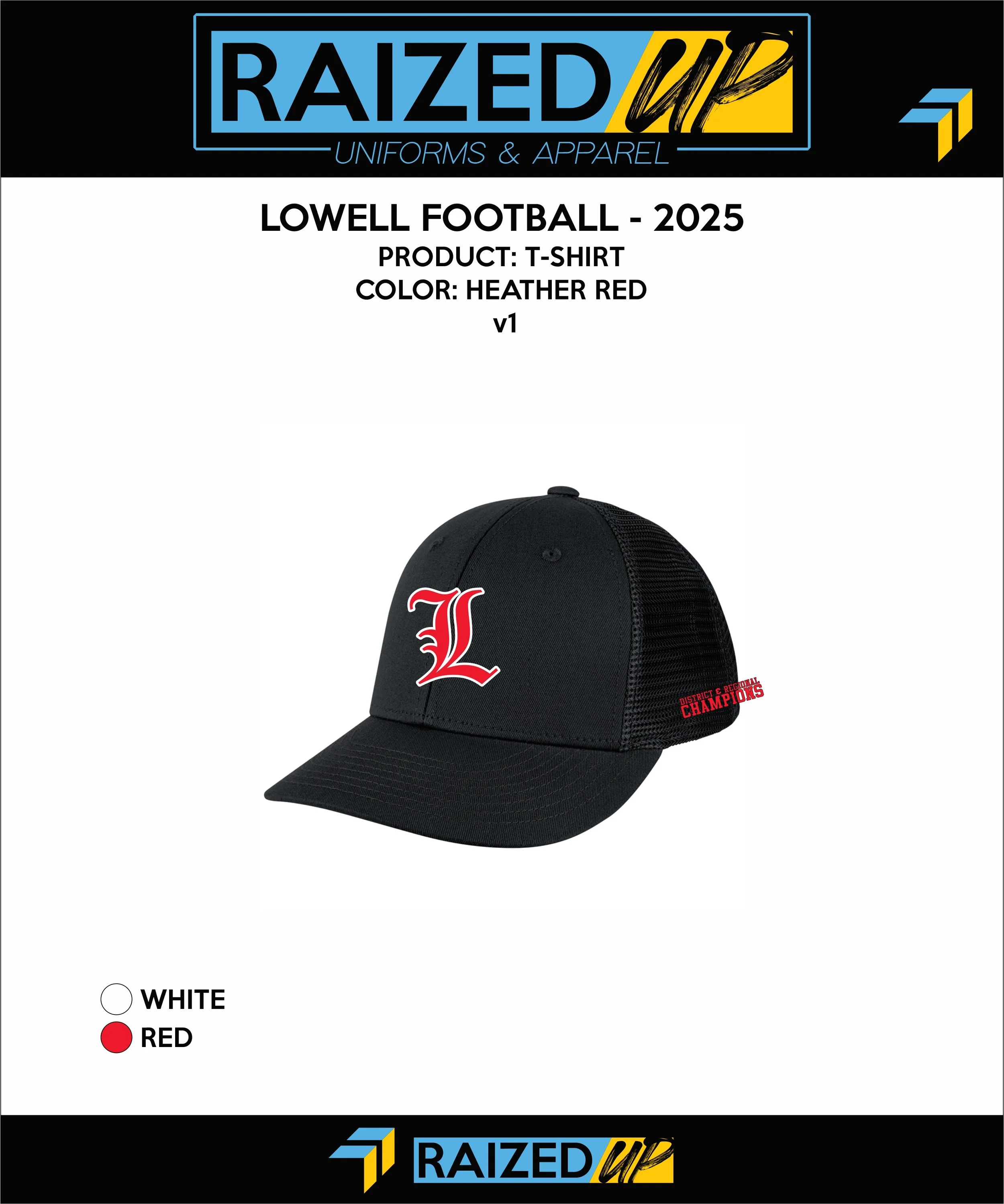 Lowell Football District/Regional Trucker Cap
