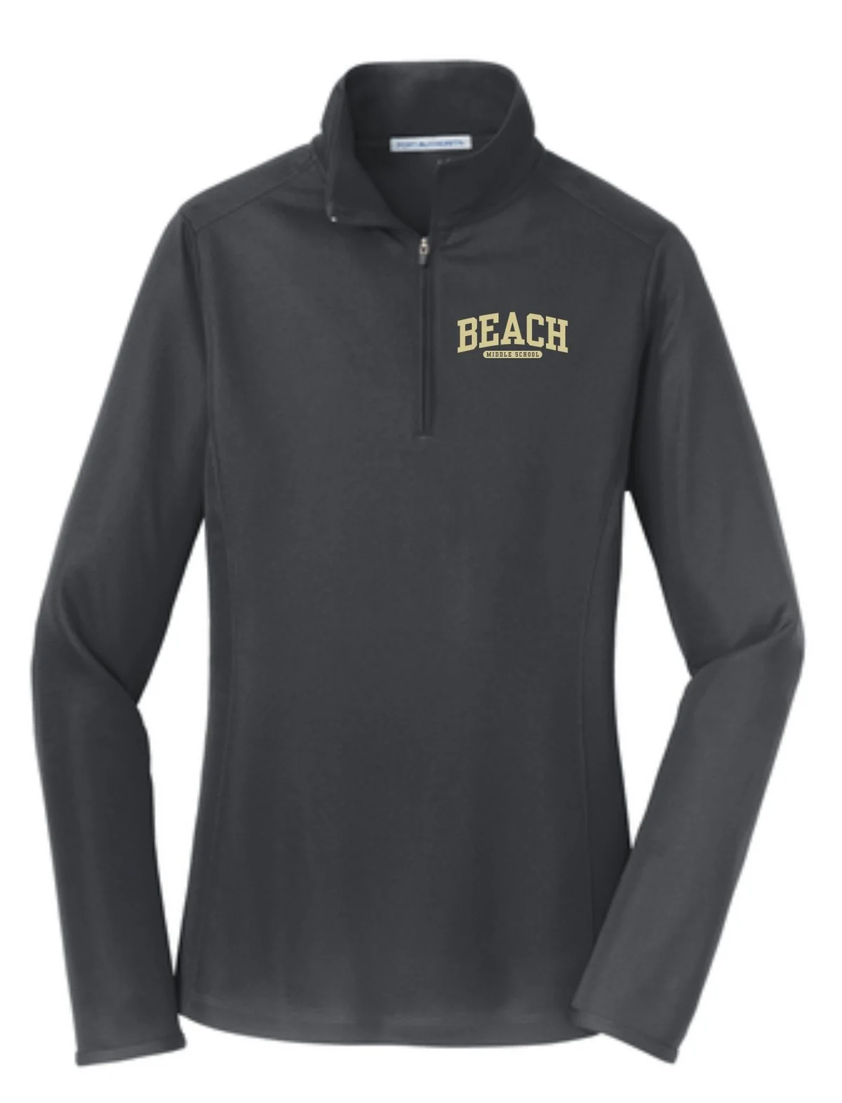 Beach Middle School Women's Mesh 1/2 Zip (Design 1)