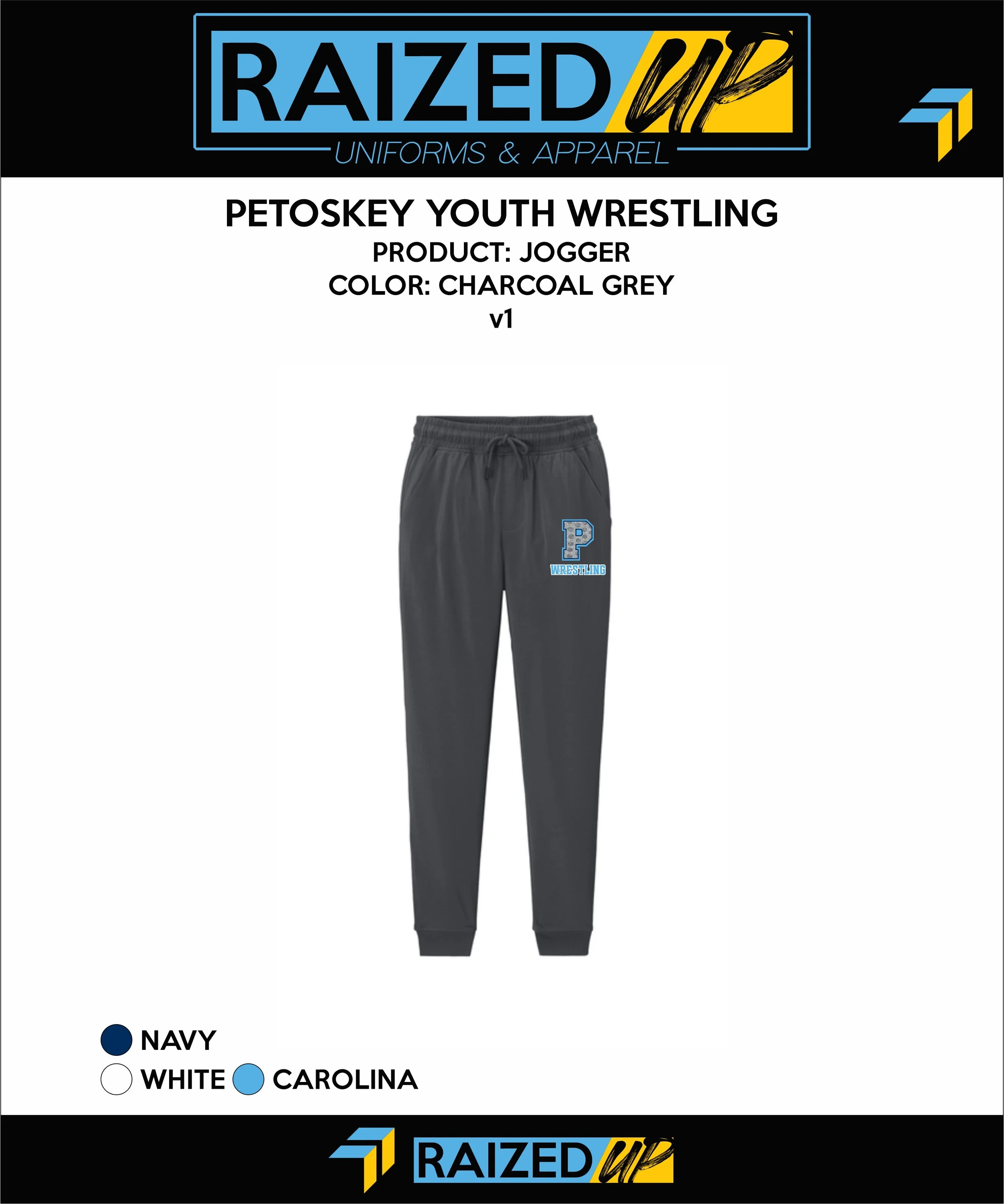 Petoskey Wrestling Wick Stretch Joggers