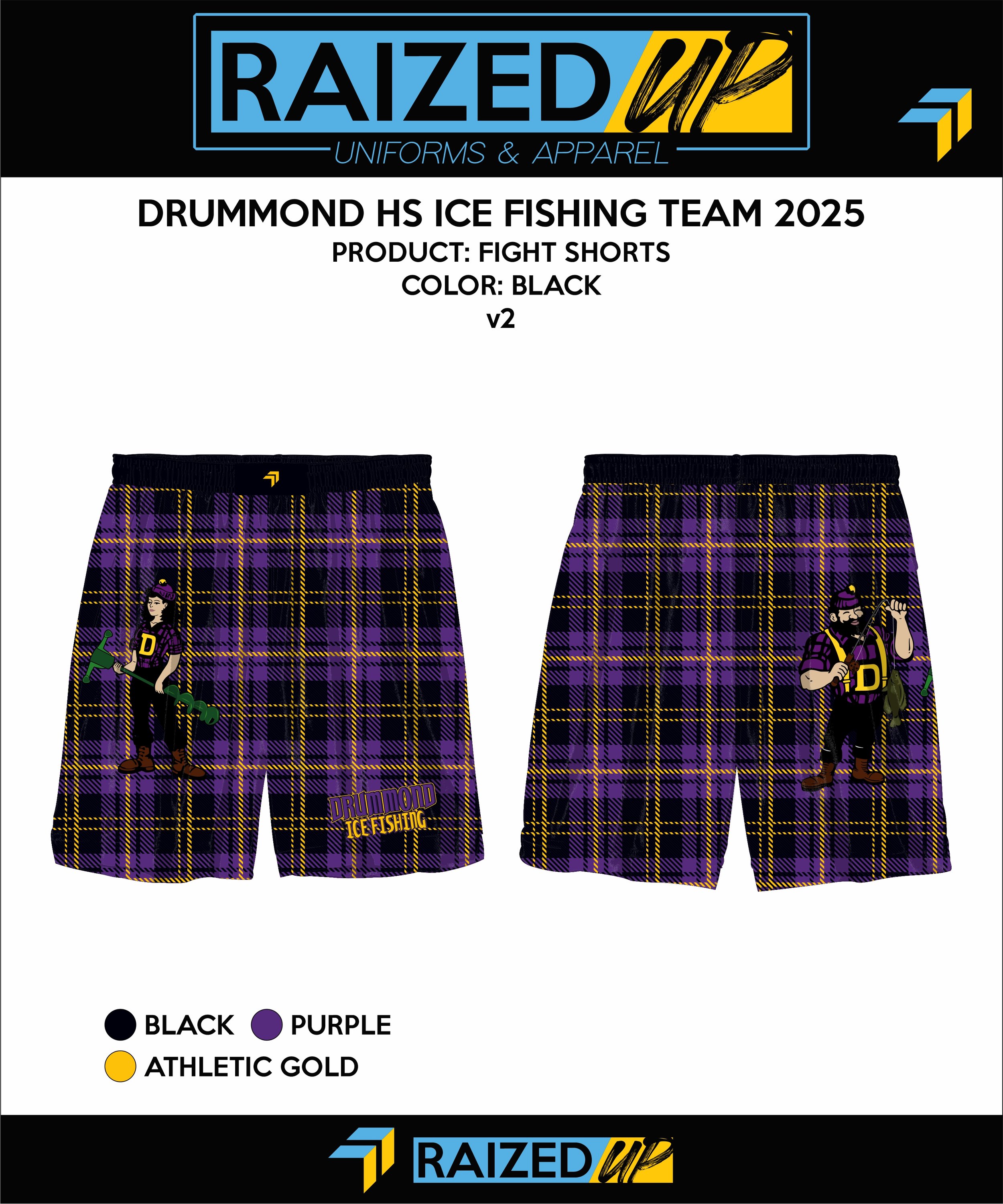 Drummond Ice Fishing Sublimated Shorts