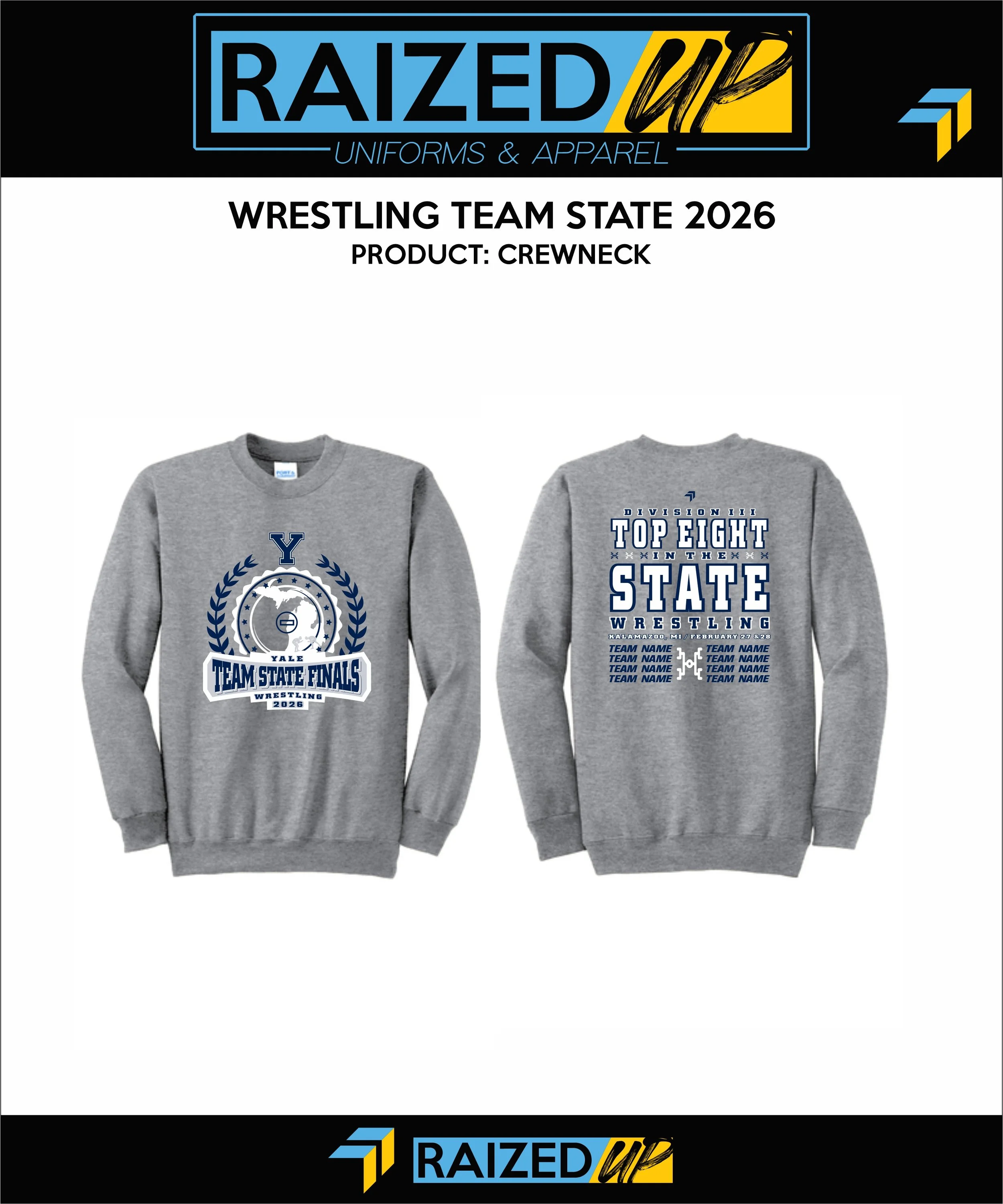 Yale Team State Softstyle Crewneck Sweatshirt