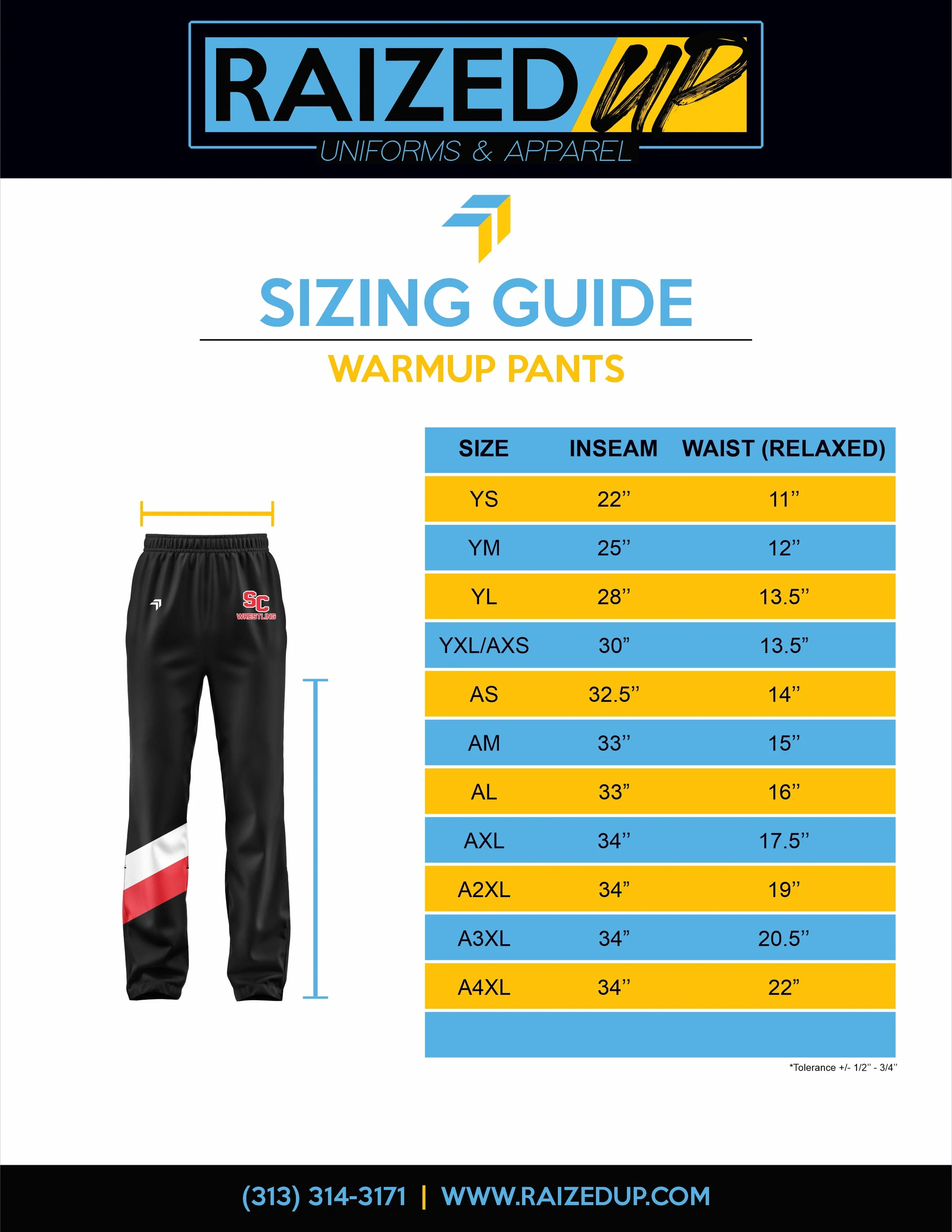 Sizing Charts 2023 Raized Up_Warmup Pant.jpg (Copy)