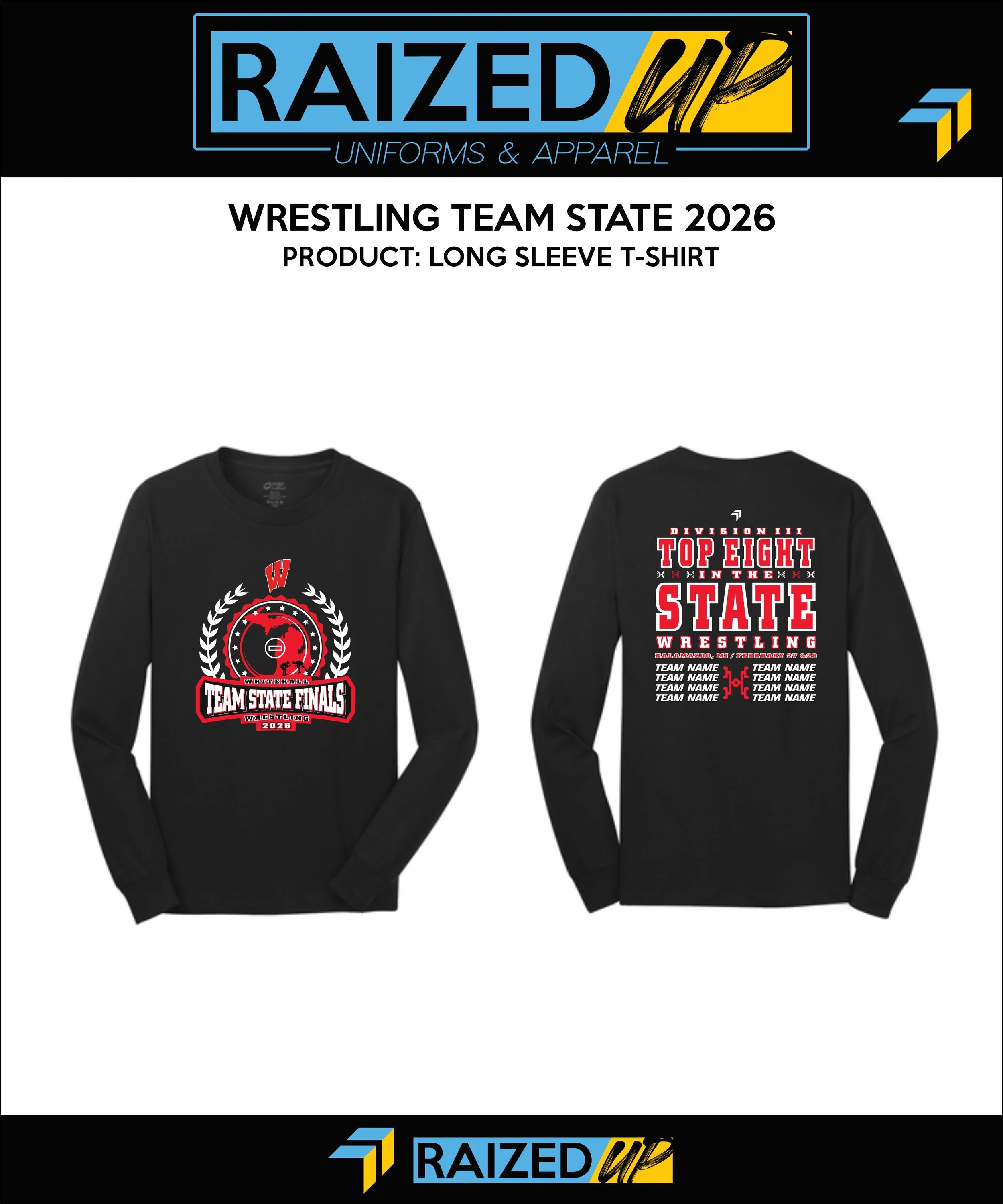Whitehall Team State Long Sleeve Shirt