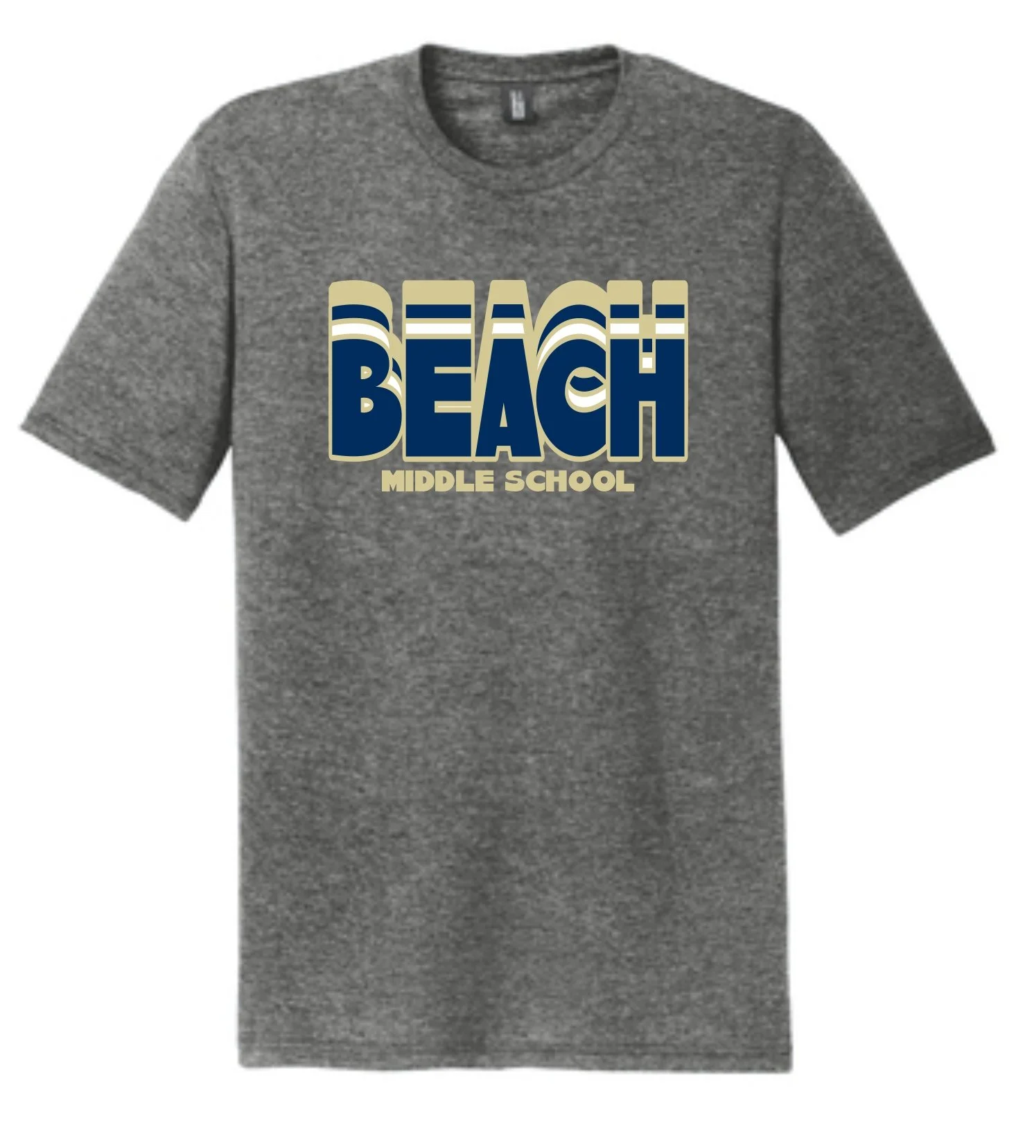Beach Middle School Triblend Tee (Design 2)
