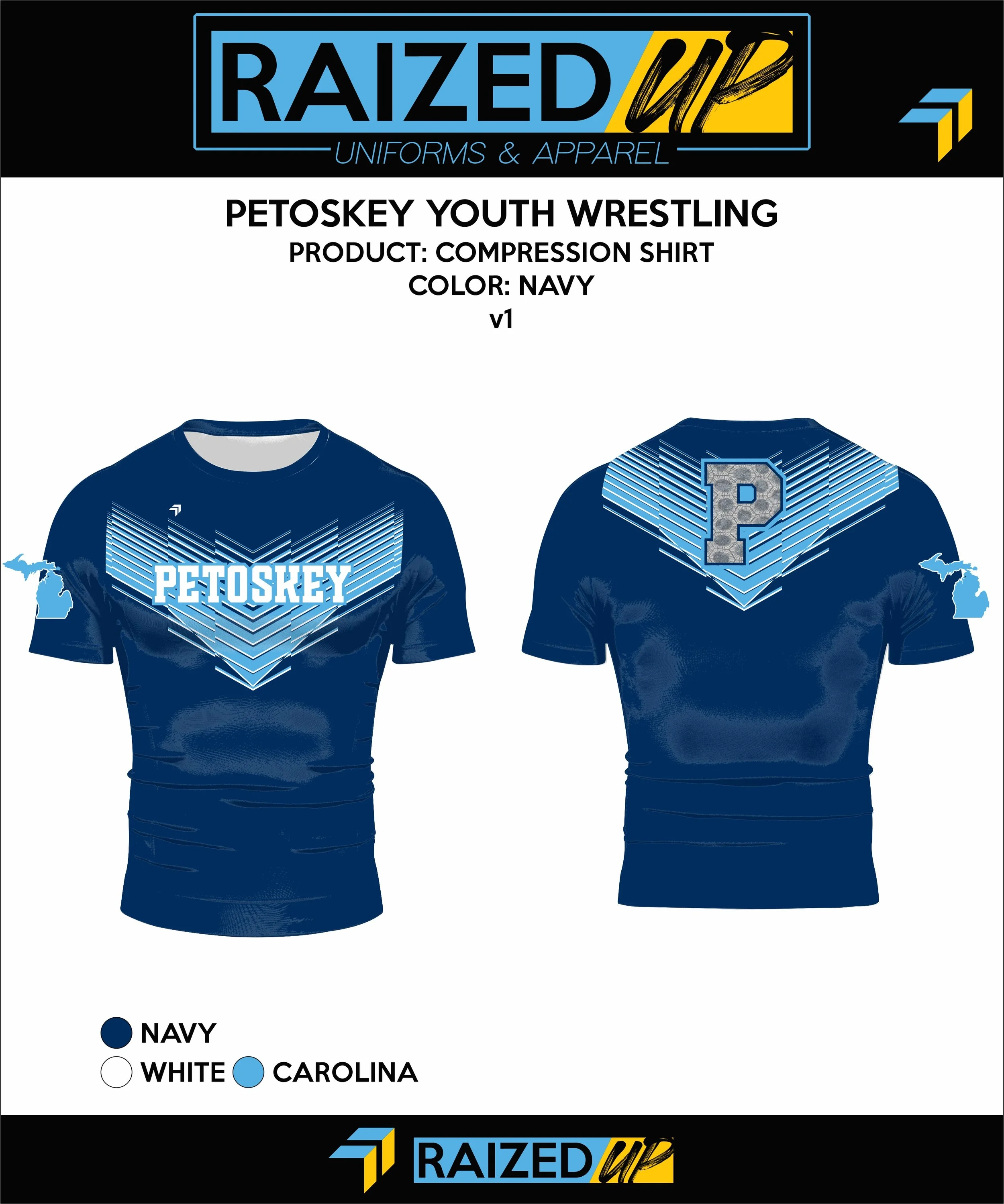 Petoskey Wrestling Compression Top