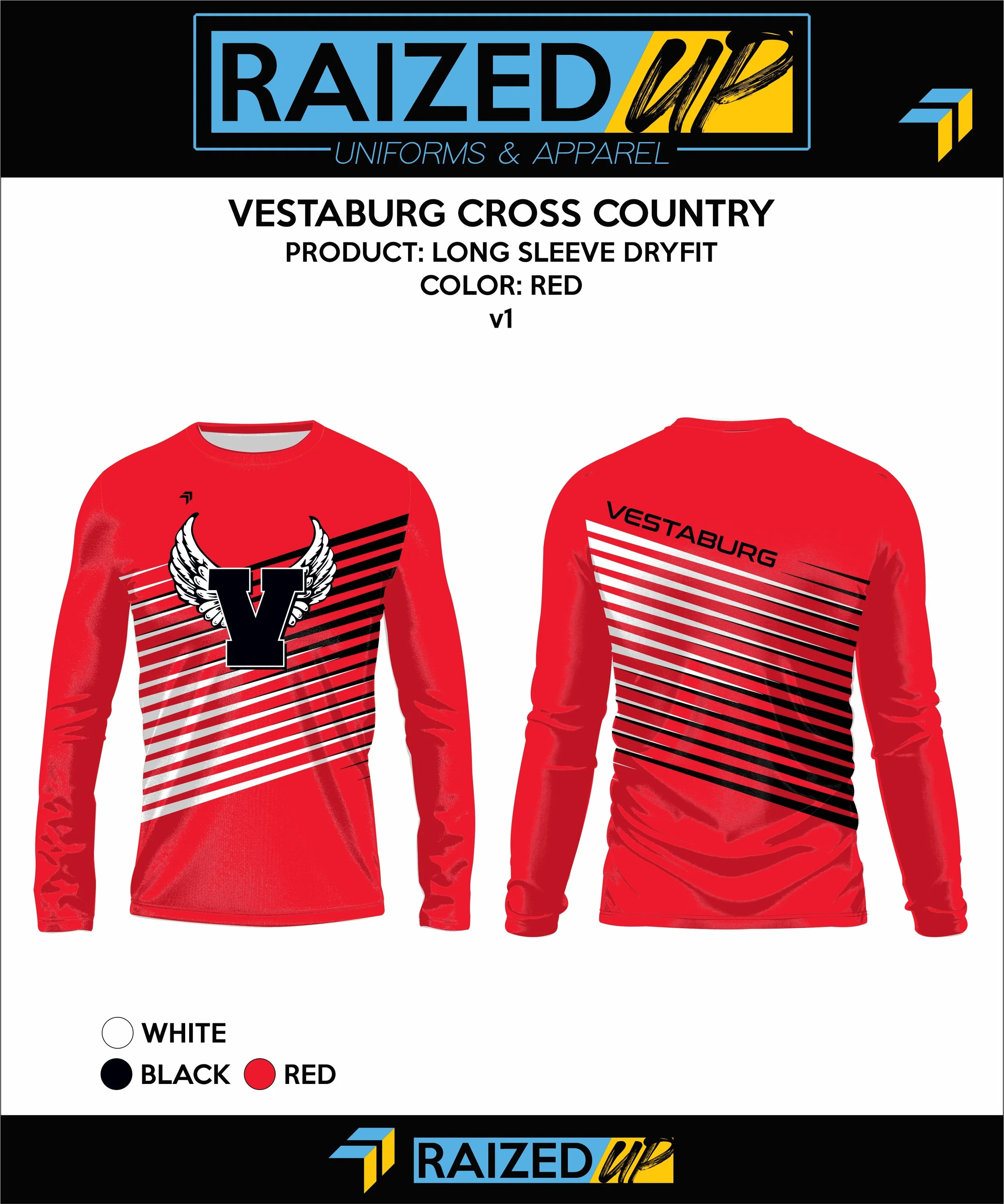 Vestaburg CC Sublimated Long Sleeve Dryfit