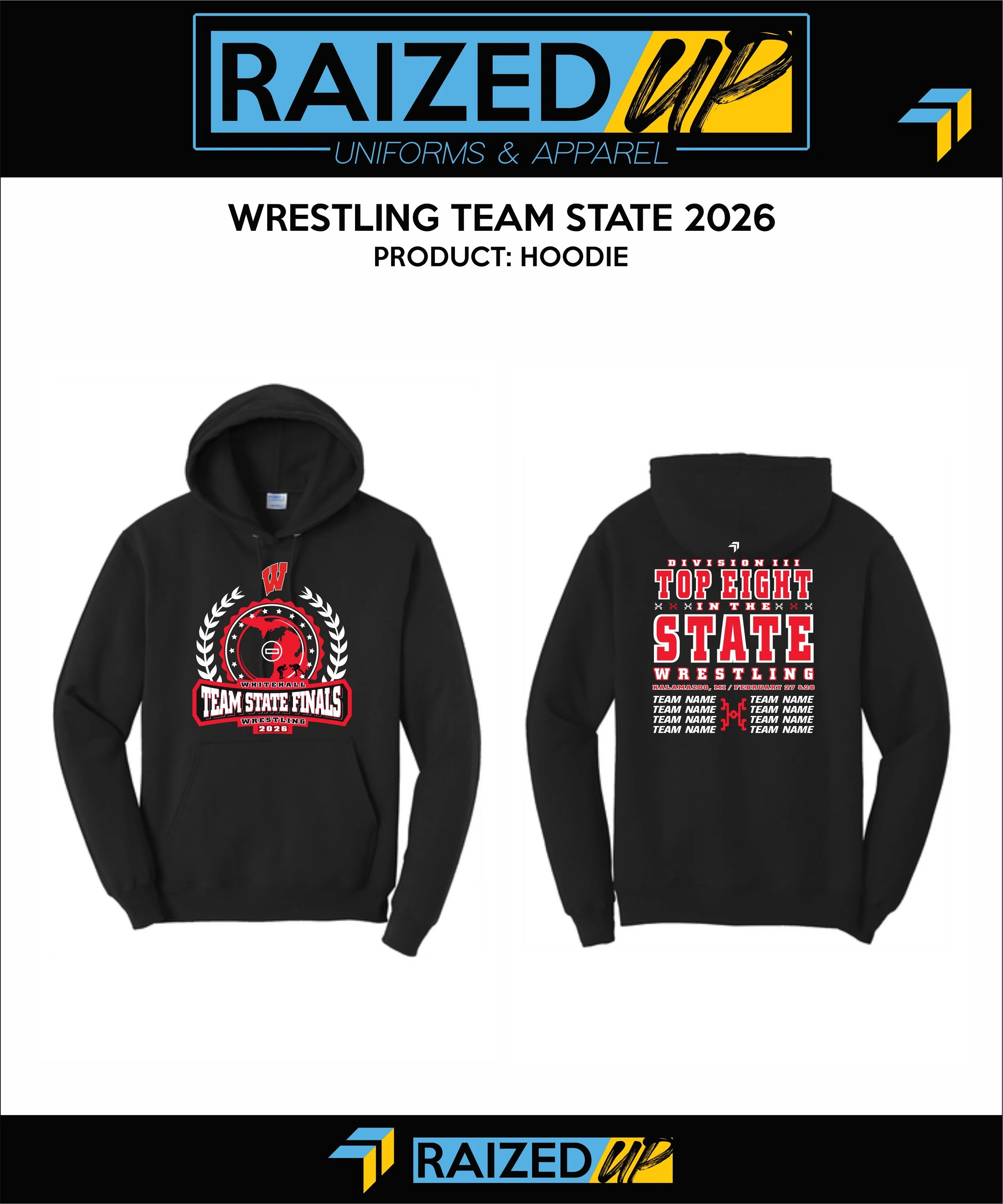 Whitehall Team State Softstyle® Midweight Pullover Hooded Sweatshirt