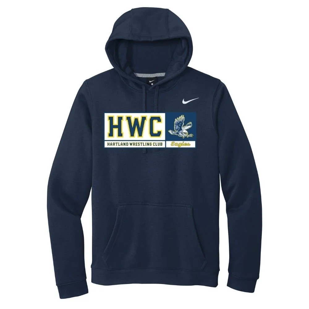 Hartland WC Nike Club Fleece Sleeve Swoosh Pullover Hoodie