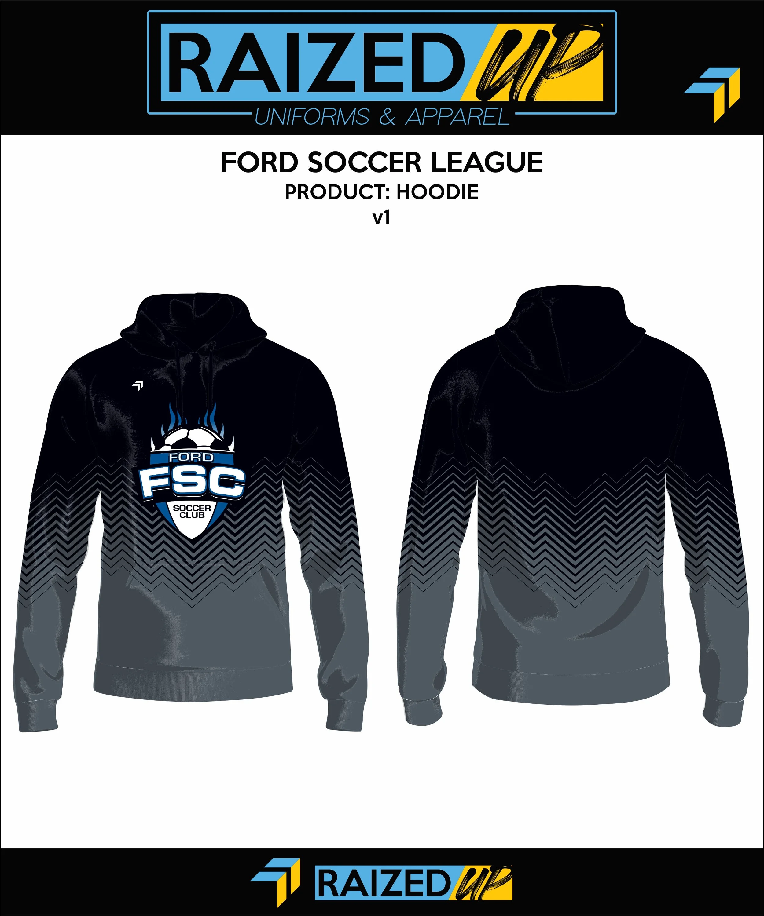 Ford Soccer League Sublimated Hoodie