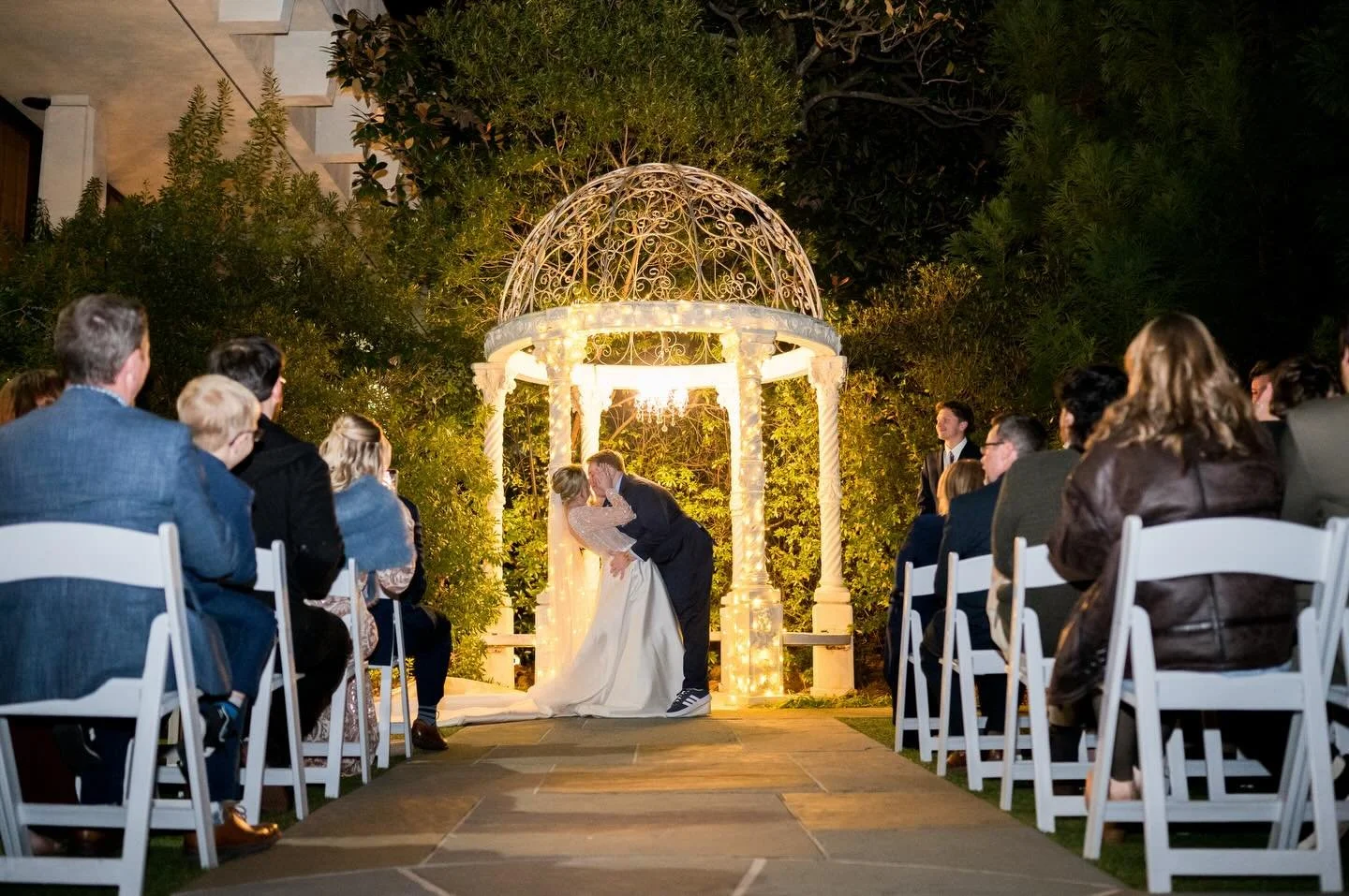 Winter weddings are pure magic ✨ There&rsquo;s something unforgettable about a night ceremony&mdash;twinkle lights glowing, vows shared beneath the gazebo, and an atmosphere that feels intimate and timeless. At The Atrium, winter celebrations shine i