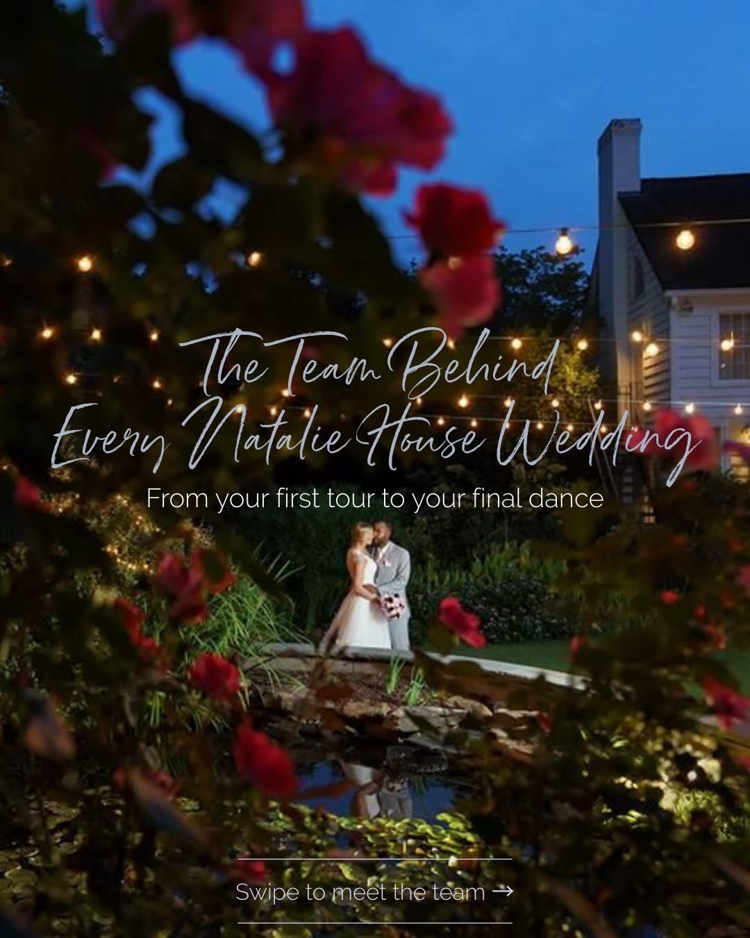 Every wedding has a team behind it.
&bull;
At Natalie House, these are the people making sure every detail, timeline, meal, and moment comes together perfectly.
&bull;
From your first tour to your final dance &mdash; we&rsquo;re with you every step o