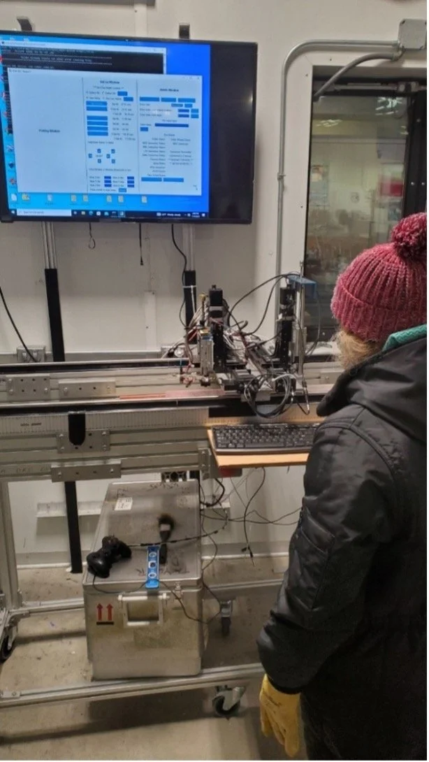  ECM Step 4: The screen above has a program to enter in the needed information and any comments about the ice core, such as cracks and the name of the ice core being measured. 