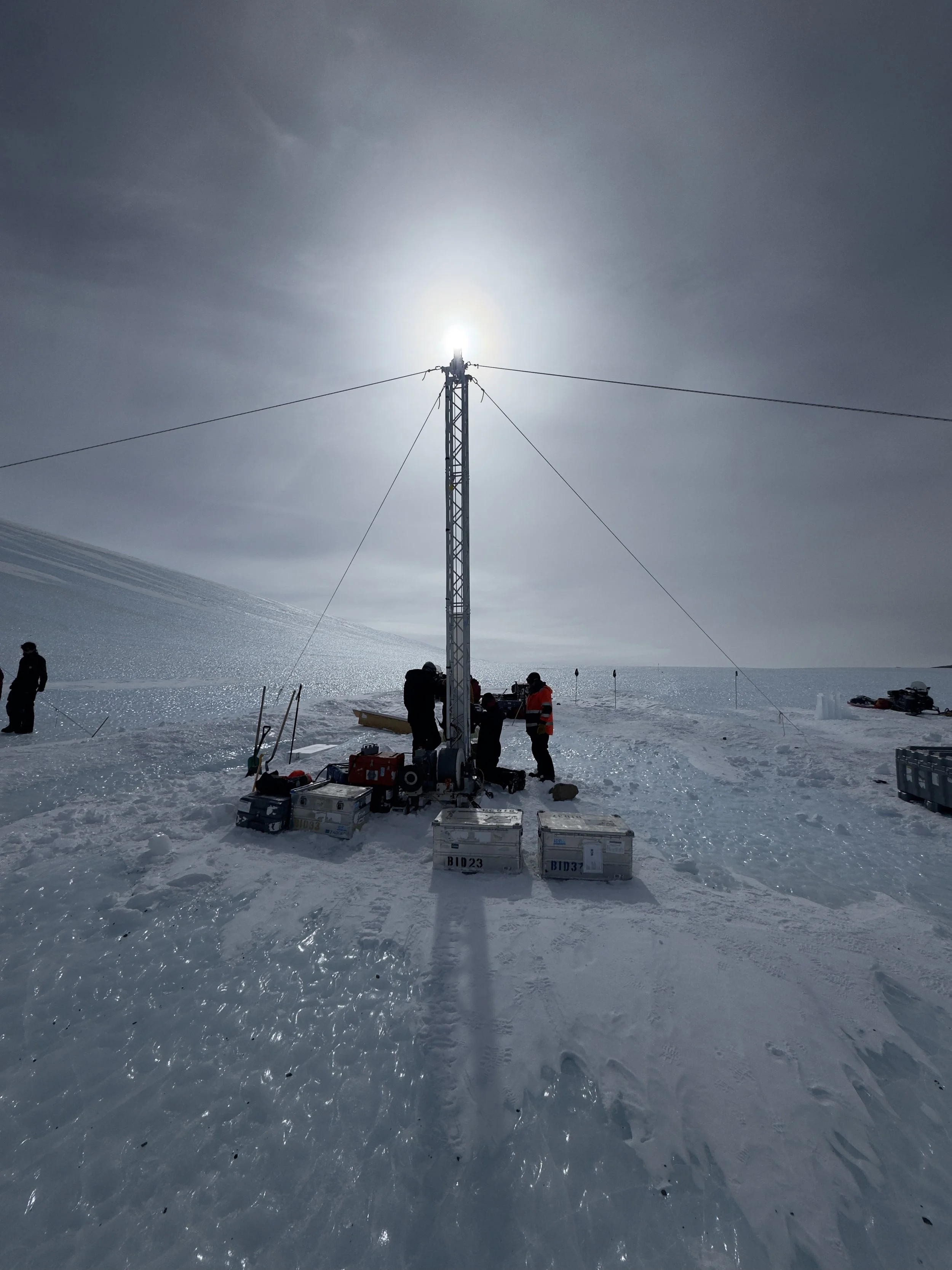   Our second BID set up, without a tent.  