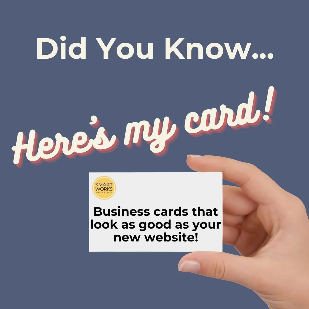 A business card is a physical extension of you website, something that says let&rsquo;s make something happen. Did you know we can design one for you that matches your new website? It&rsquo;s all part of what we do! Check out our services!  #artistbu