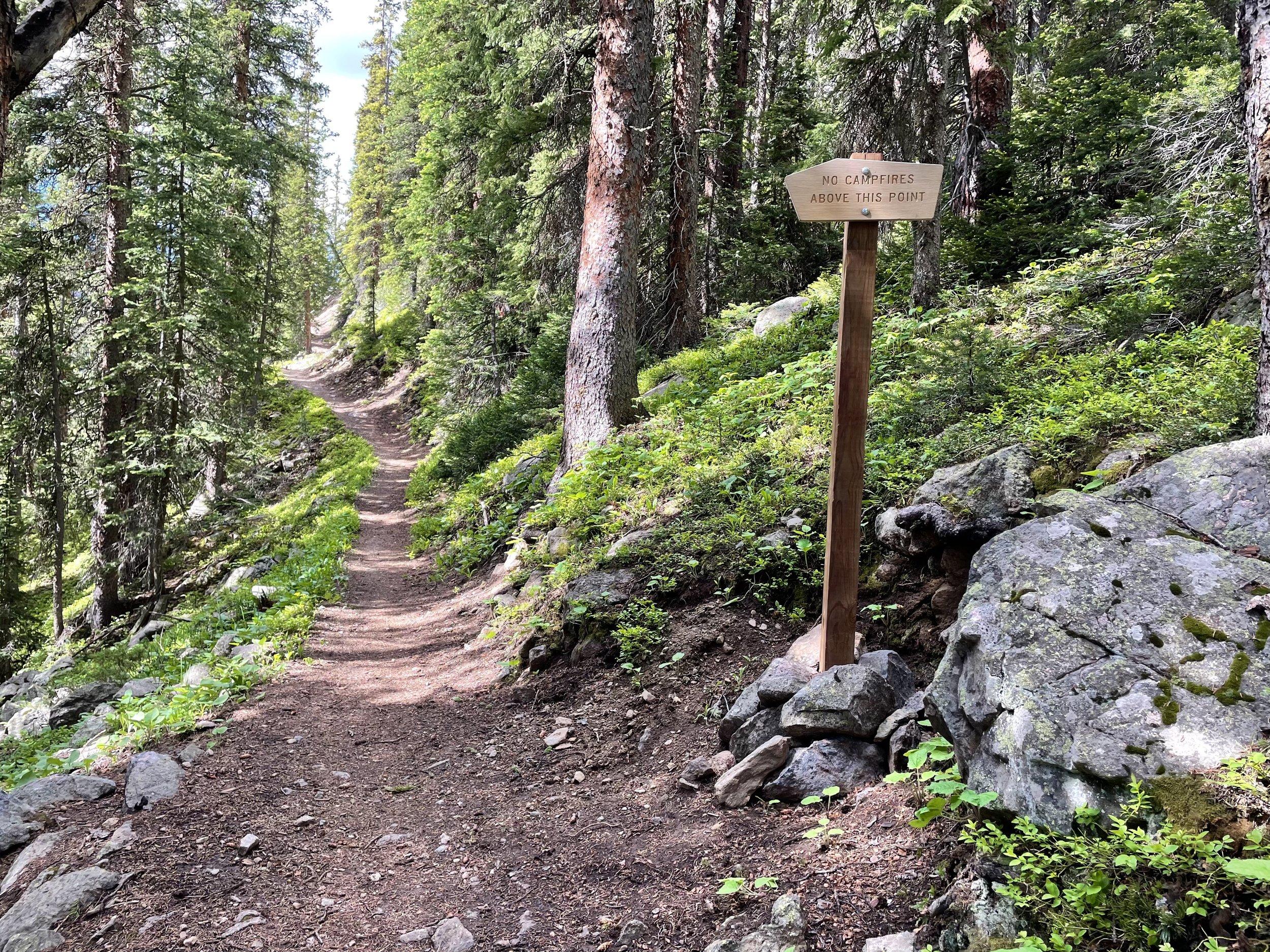 Mike & I helped install this sign last year. It was neat to revisit it and see that it's still standing!