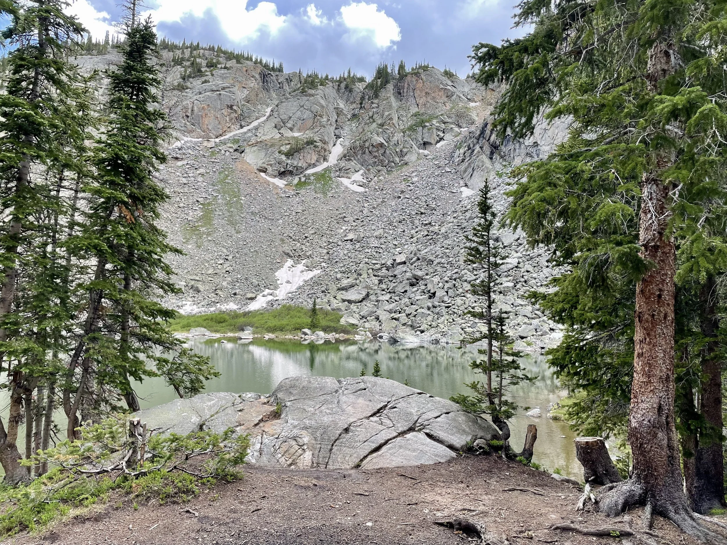 Camping spot at Hunky Dory Lake