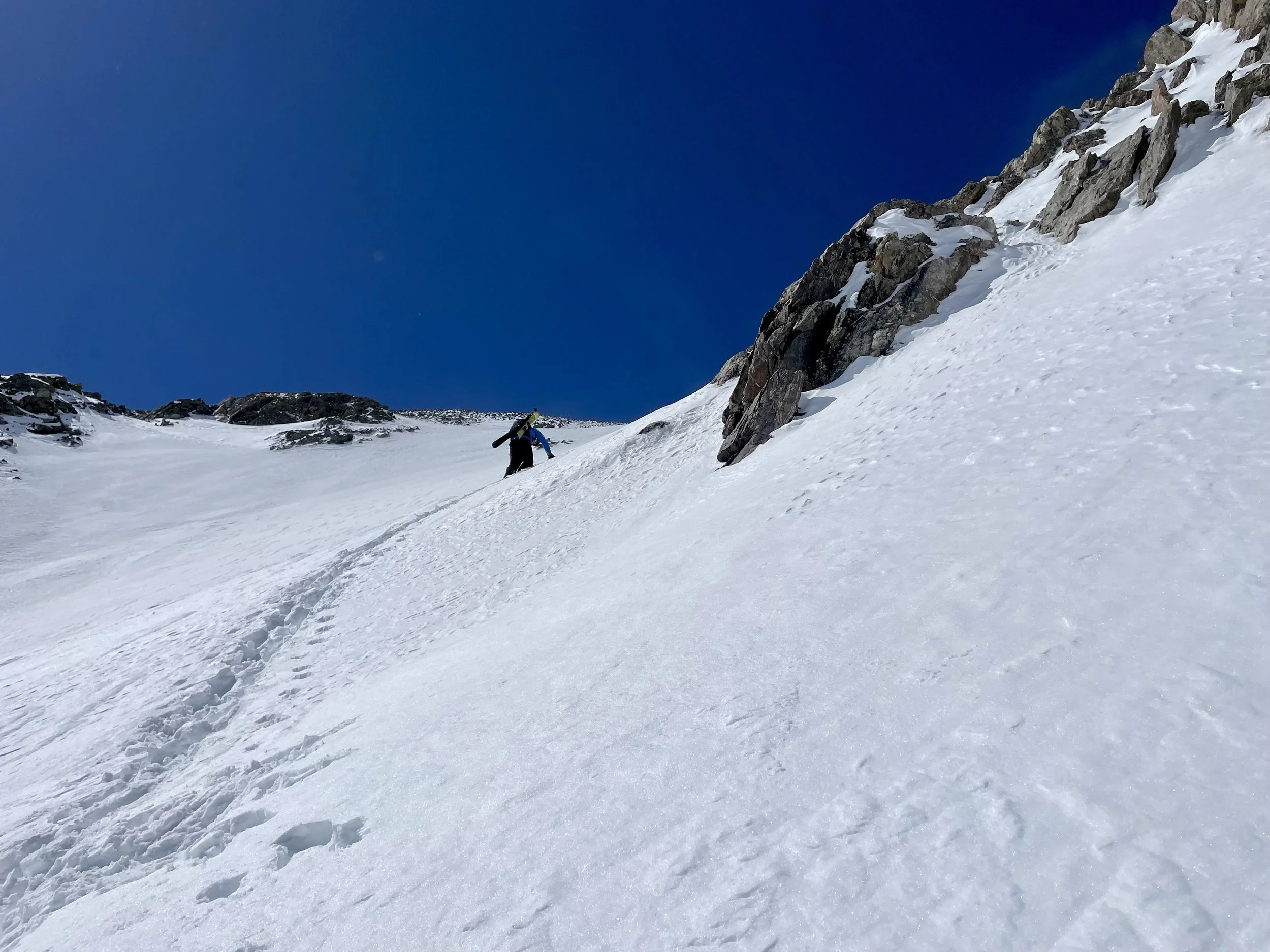 Mike setting the boot pack