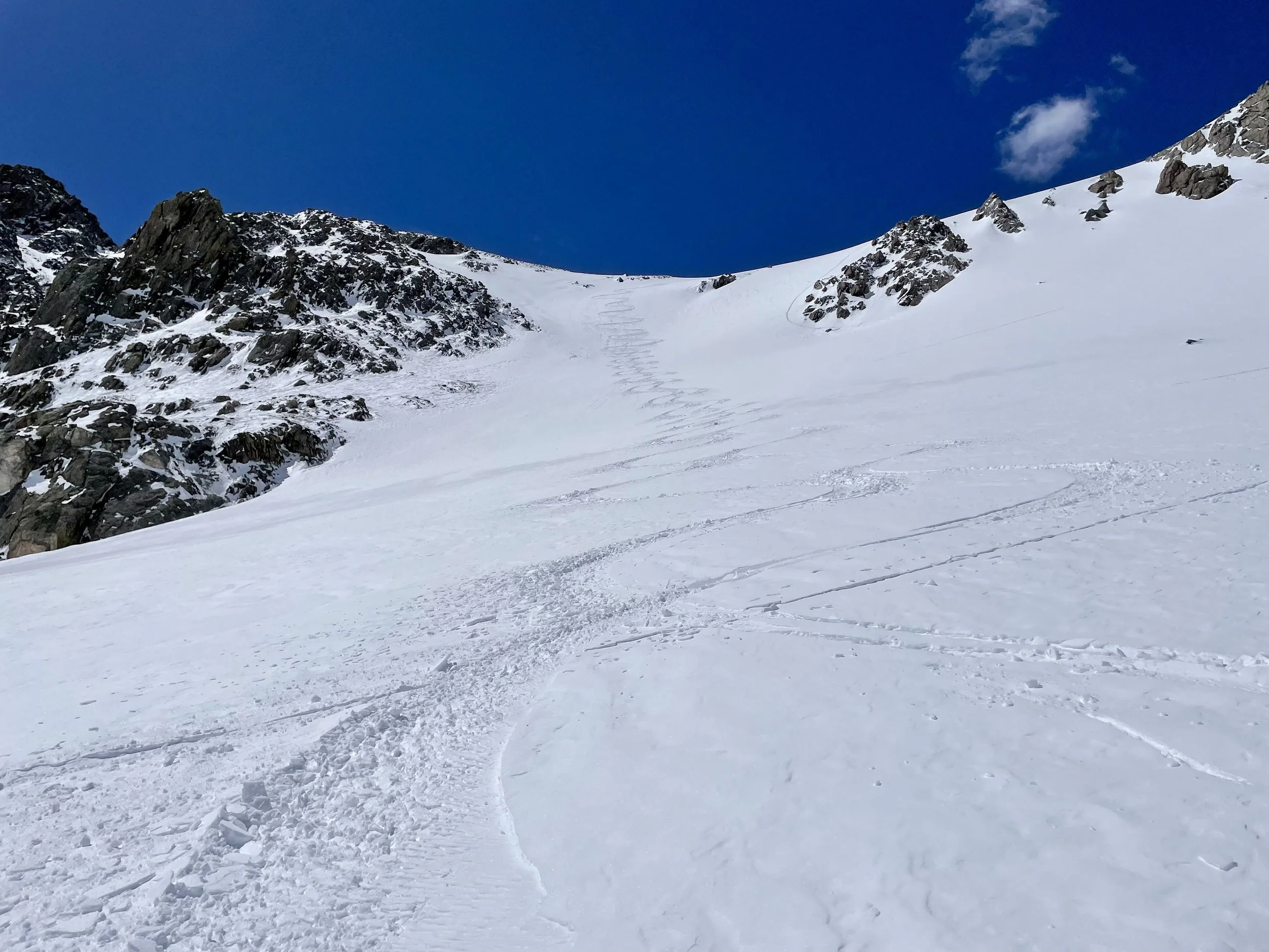 Looking back up the line