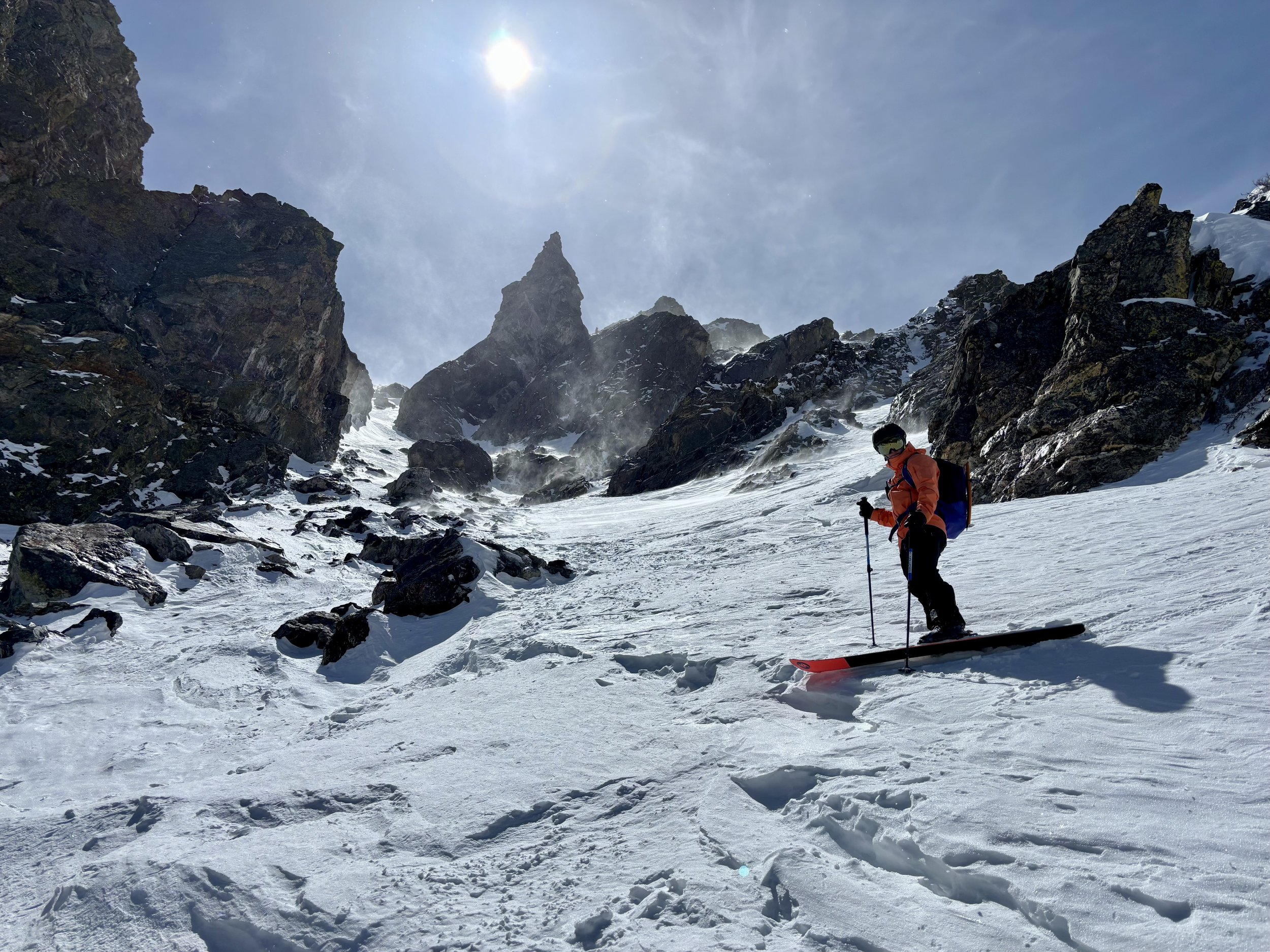 Skiing Witch’s Hat, Buffalo Mountain, Eagles Nest Wilderness, Silverthorne, Colorado
